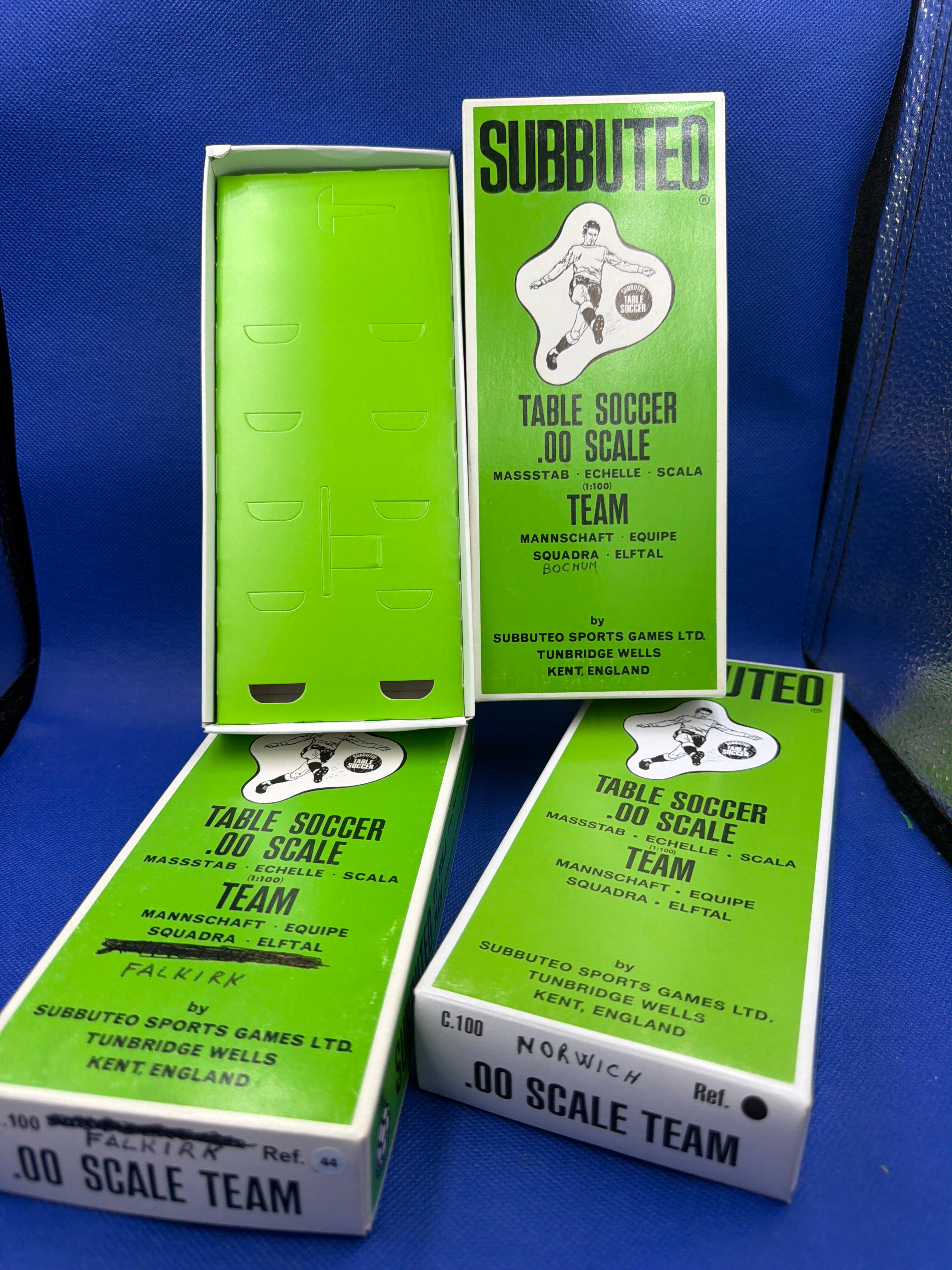 Subbuteo set 3 box replica hw