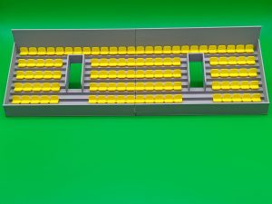 Subbuteolab linea stadio gradinata 3D - seggiolini gialli
