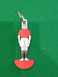 Subbuteo portachiave 3D stile flat - colore rosso