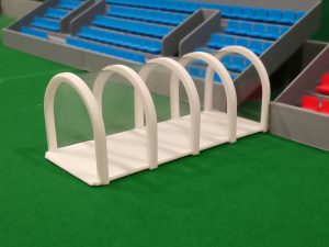 Subbuteolab linea stadio tunnel ingresso campo stampato in 3D - colore bianco
