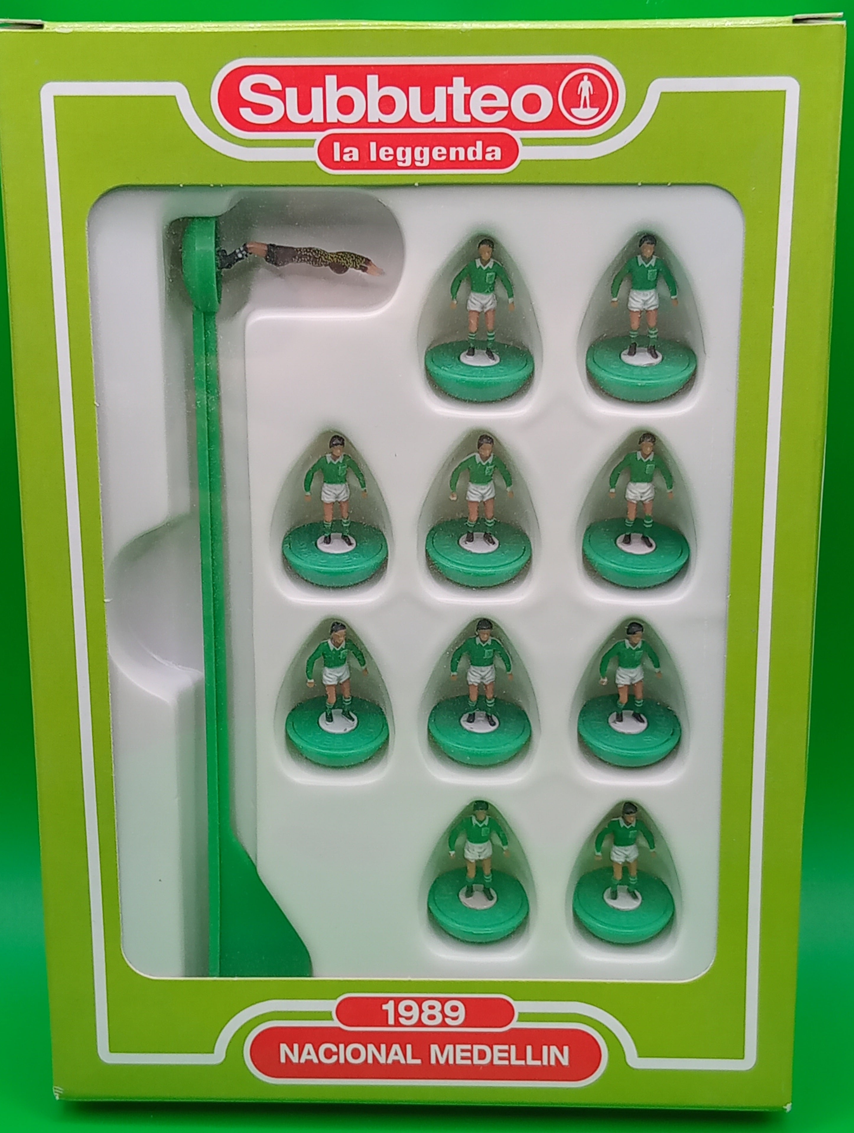 Subbuteo 'serie la leggenda lw' Nacional Medellin 1989 con libretto