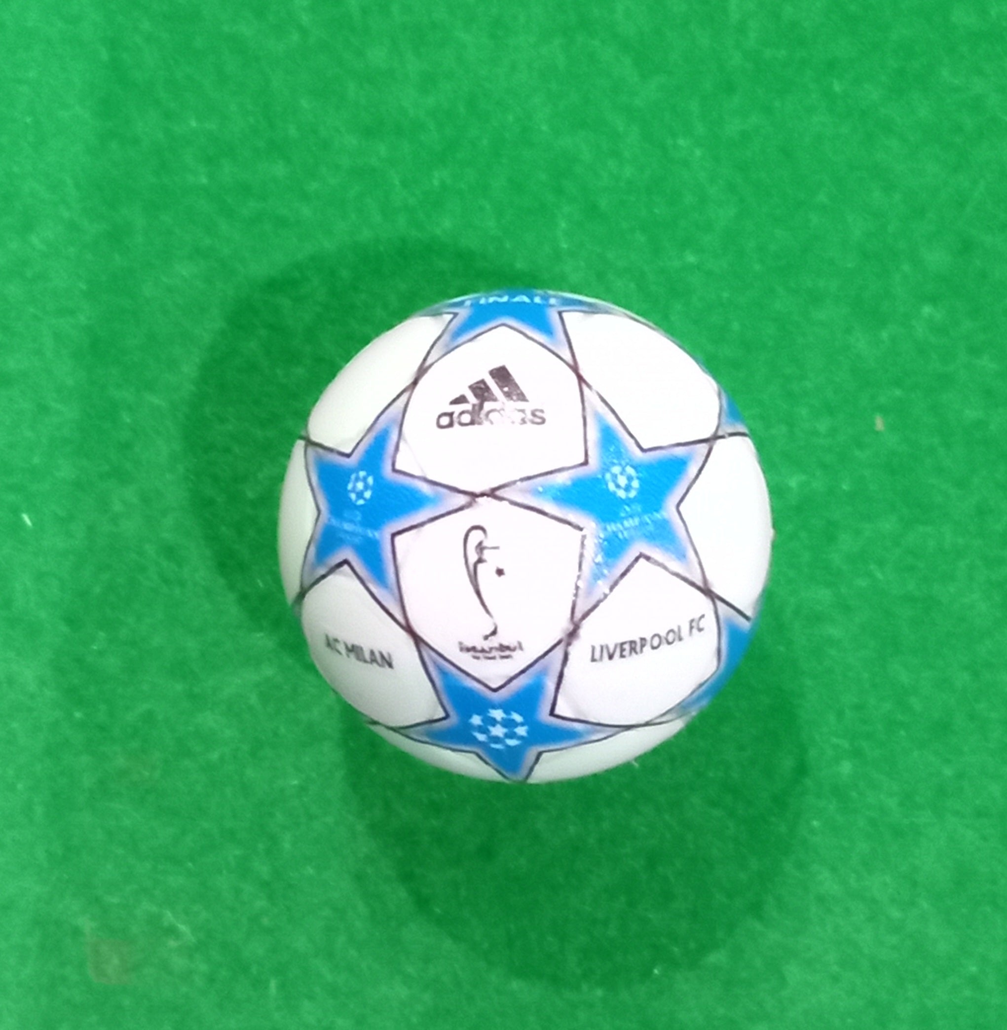 Subbuteo pallone in decals Finale Champions League 2004-2005
