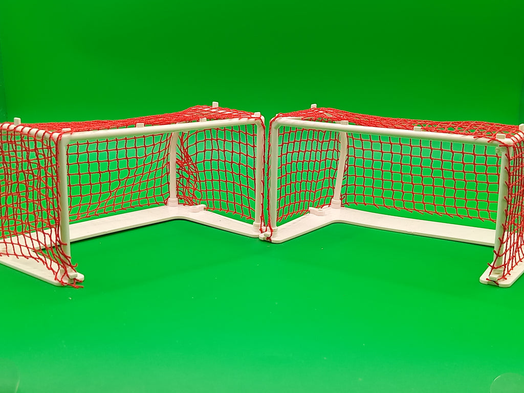 Subbuteolab coppia porte arco largo 'Striker Lab' - rete rossa