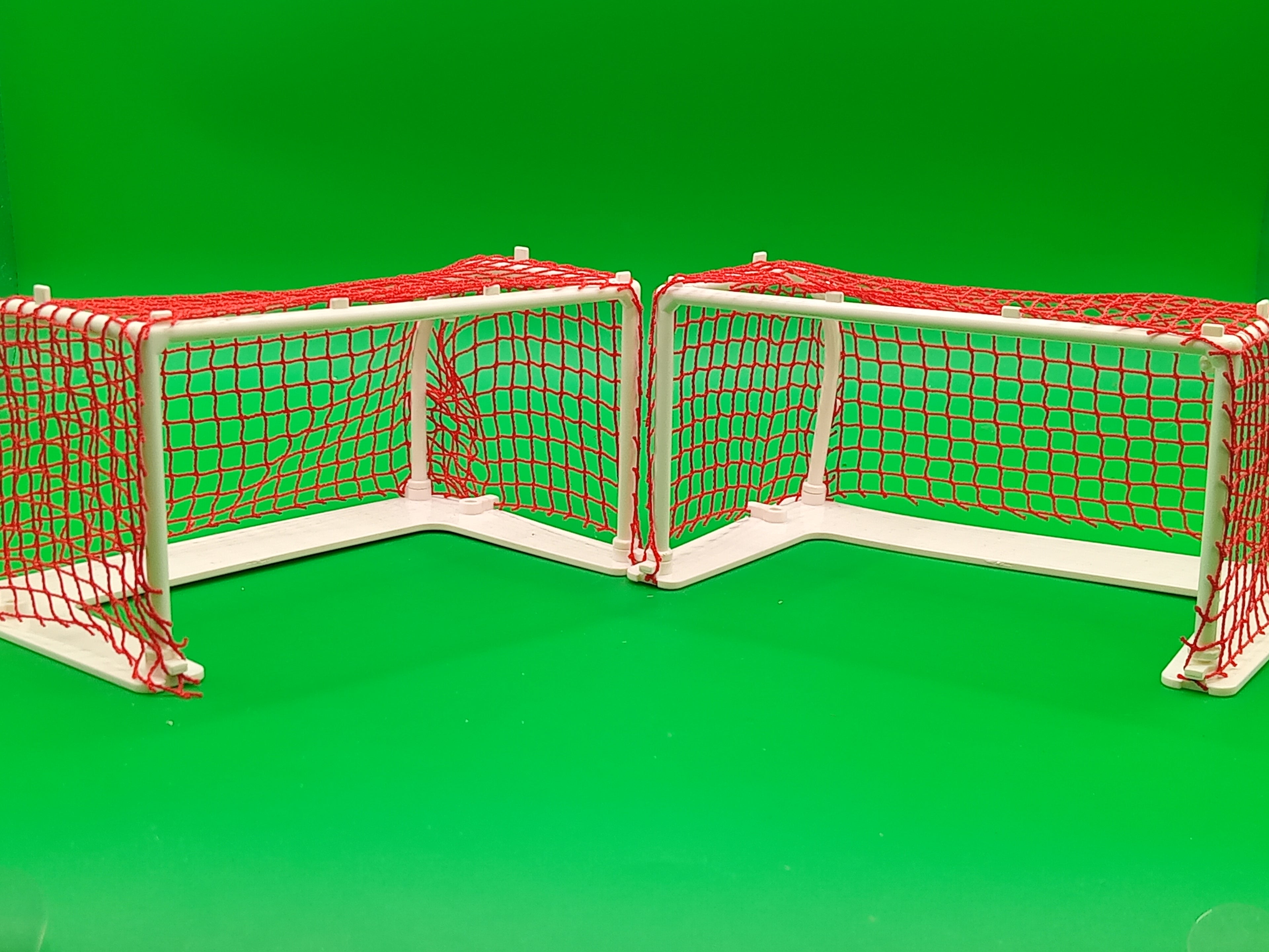 Subbuteolab coppia porte arco largo 'Striker Lab' - rete rossa