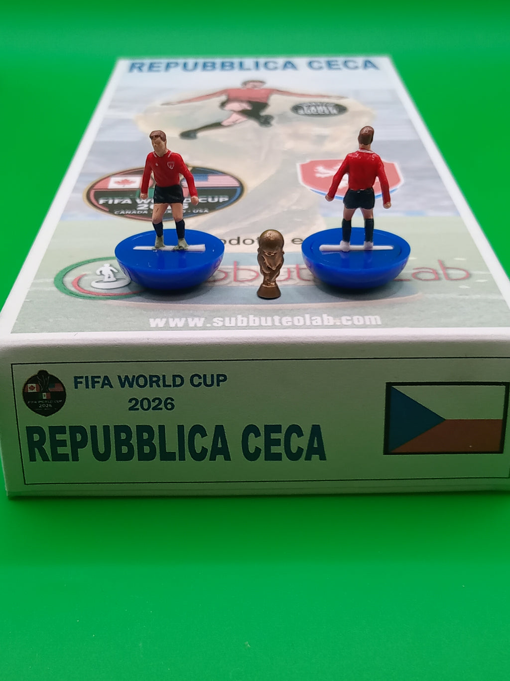 Subbuteolab squadra hw collana mondiali 2026 Repubblica Ceca - dipinta a mano