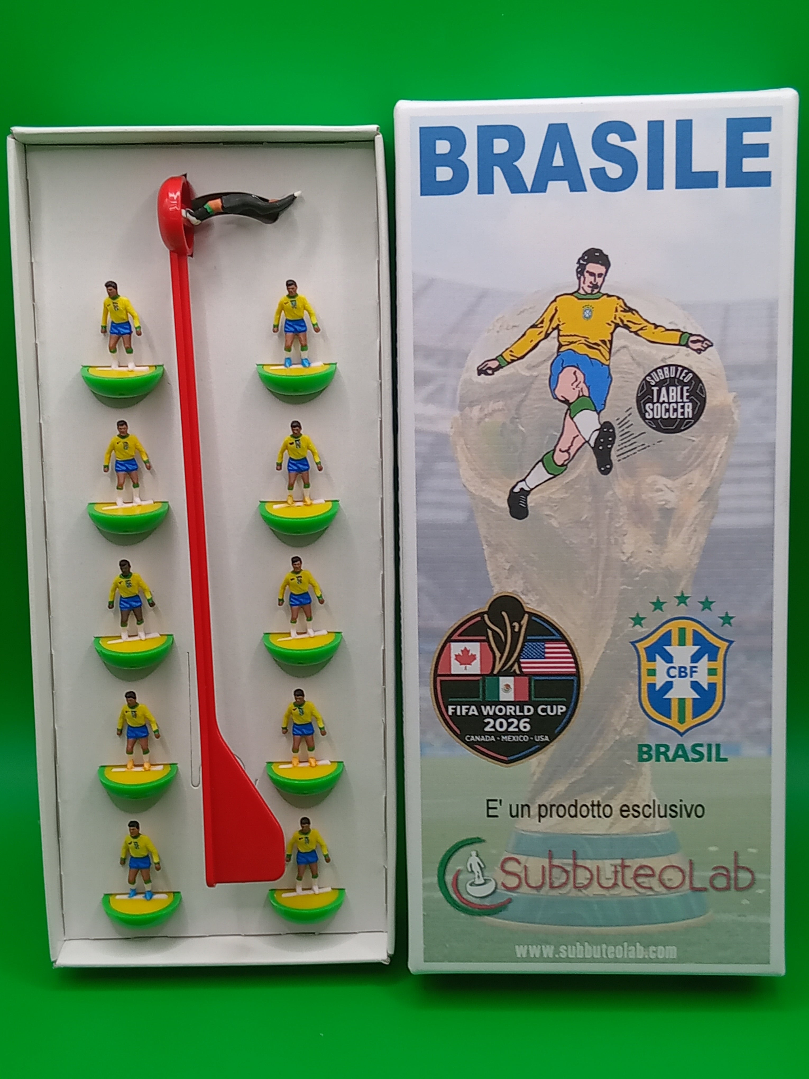 Subbuteolab squadra hw collana mondiali 2026 Brasile - dipinta a mano