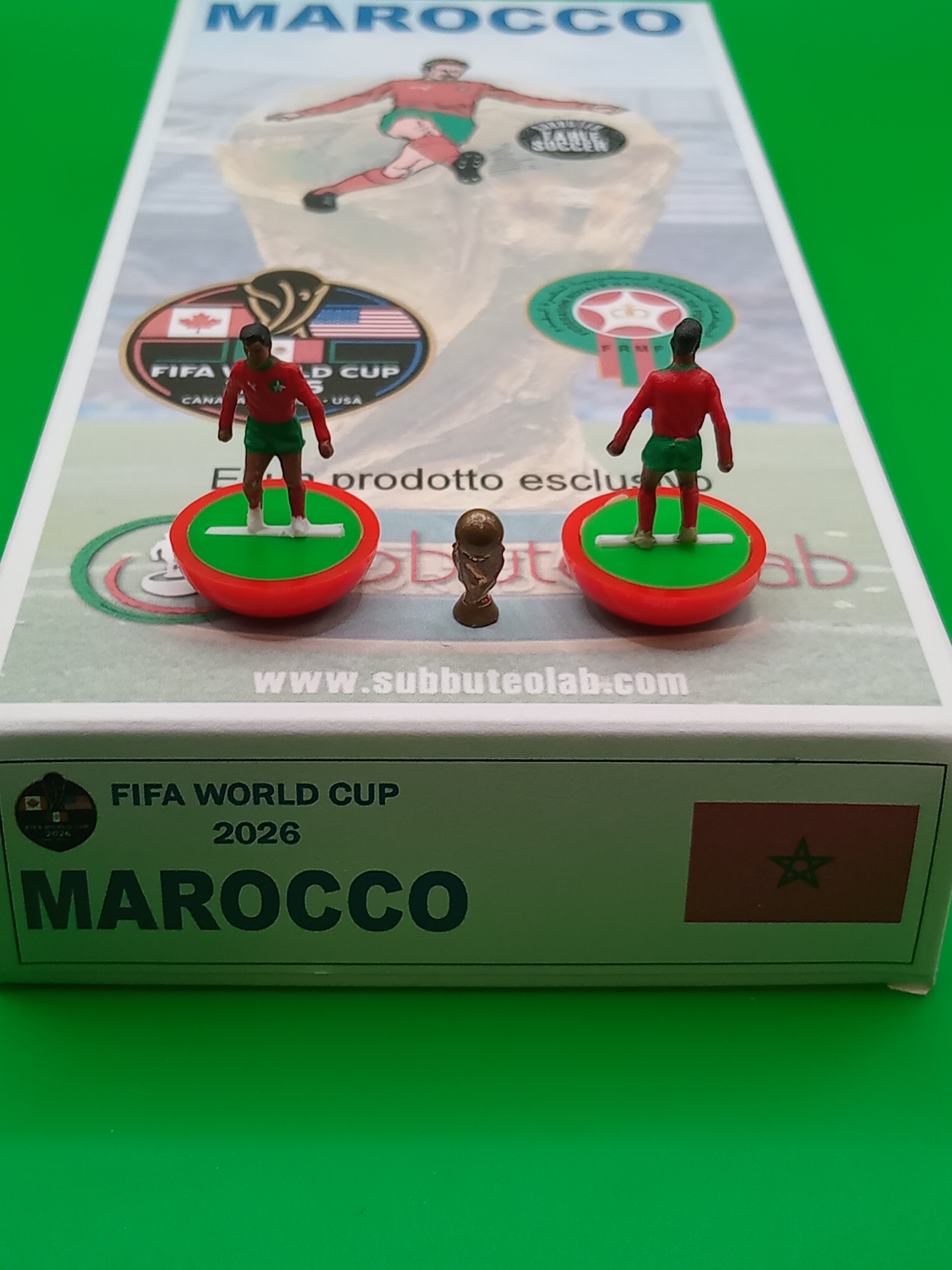 Subbuteolab collana mondiali 2026 Marocco - dipinta a mano