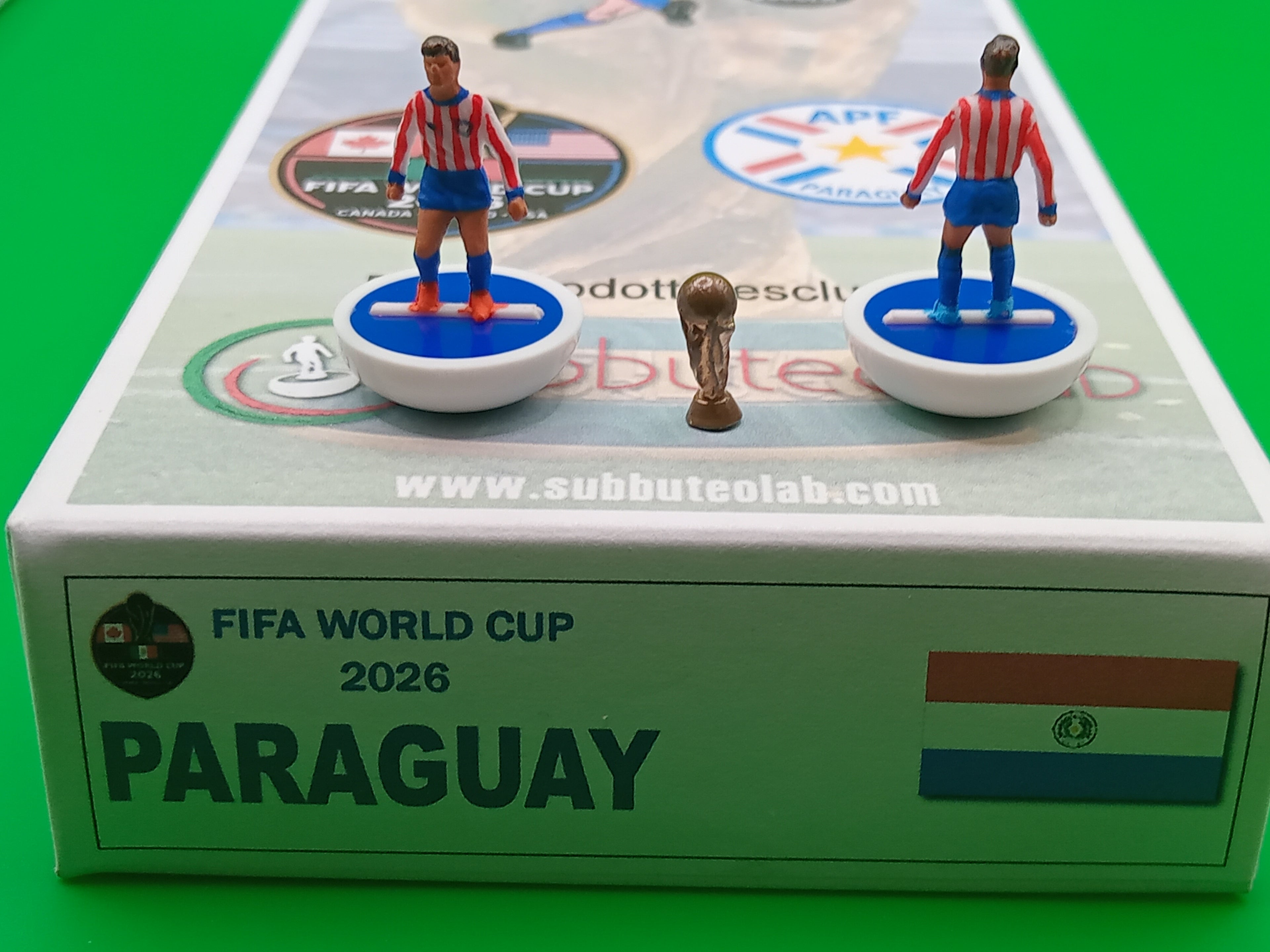Subbuteolab collana mondiali 2026 Paraguay - dipinta a mano