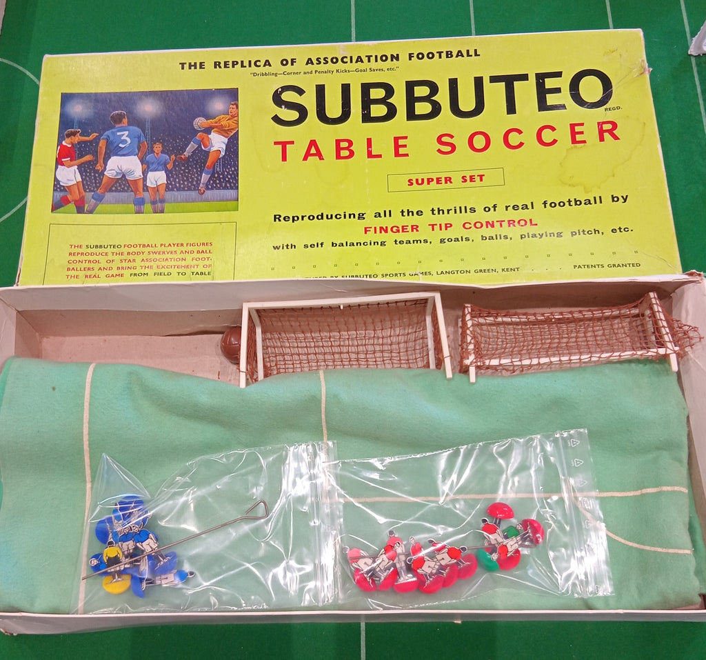 Subbuteo set box Flat 1960s Super Flat