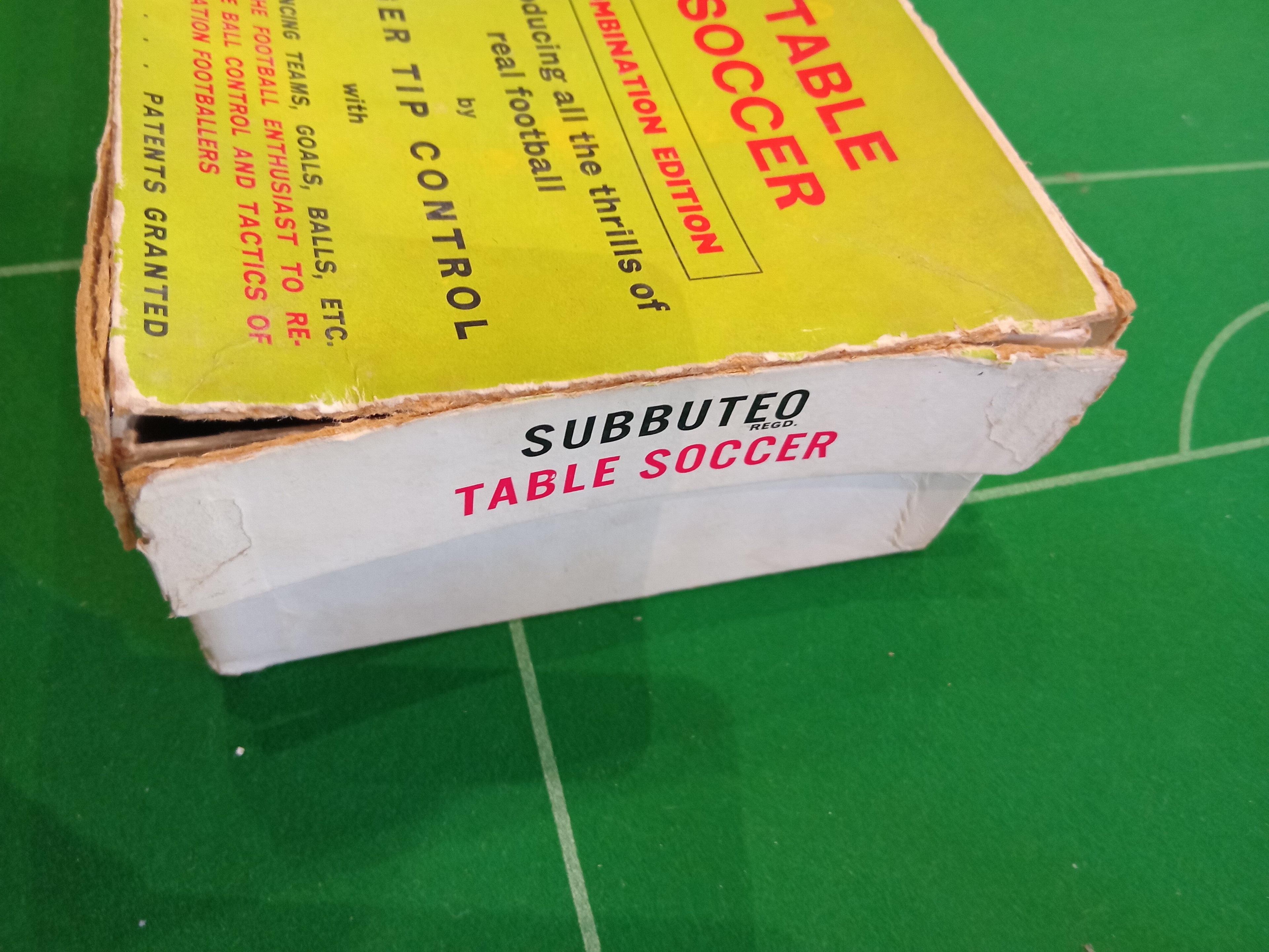 Subbuteo set box Flat 1960s Combination Edition