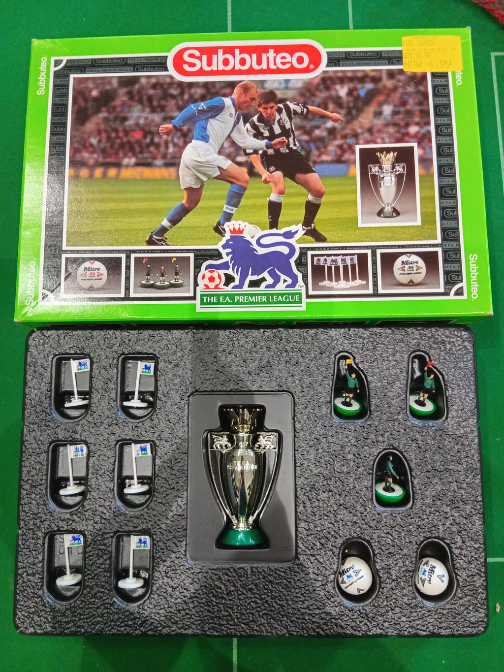 Subbuteo set box Premier League Edition 1993-1995