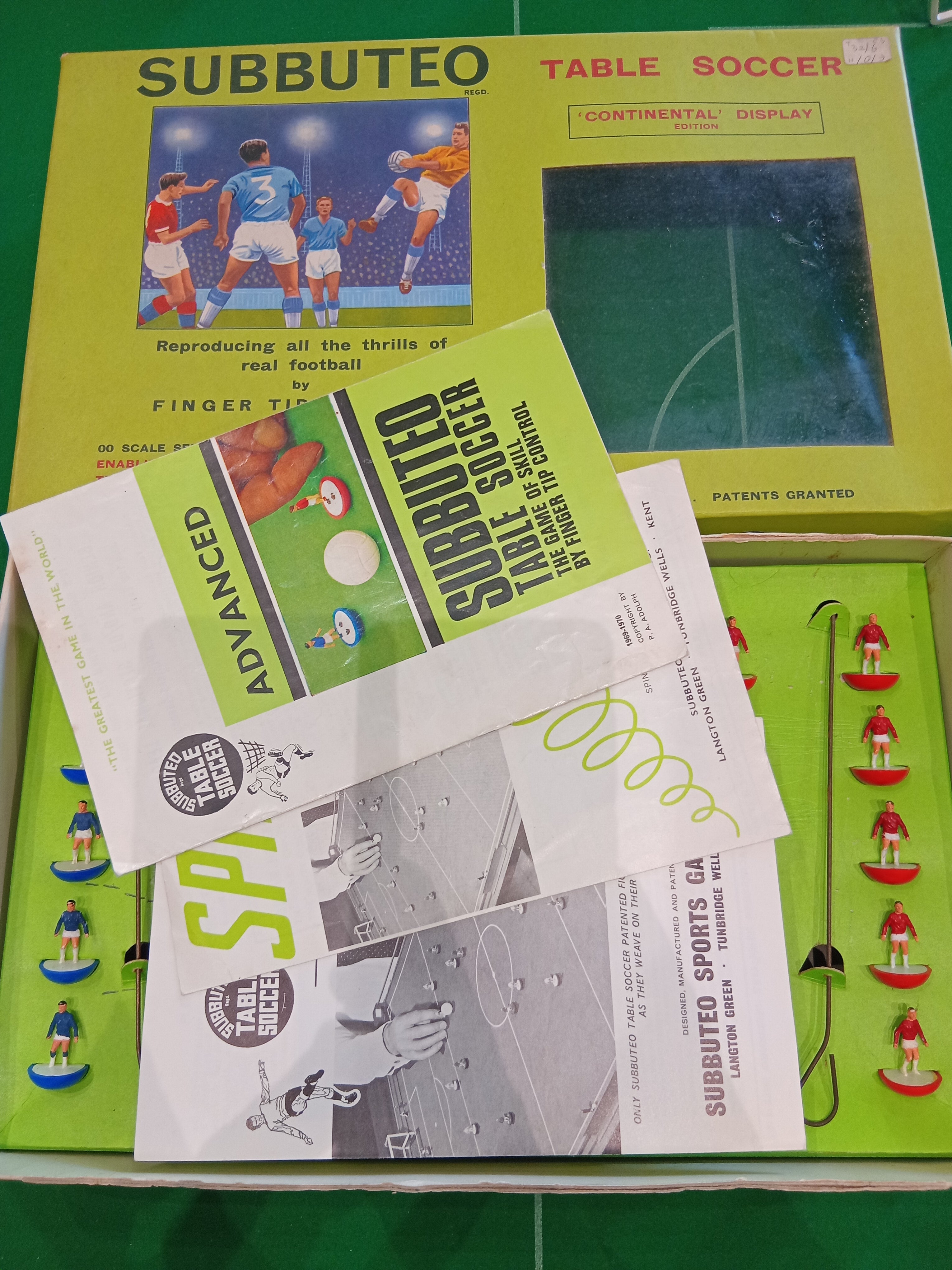 Subbuteo set box Display Edition anni 60 - miniature moulded
