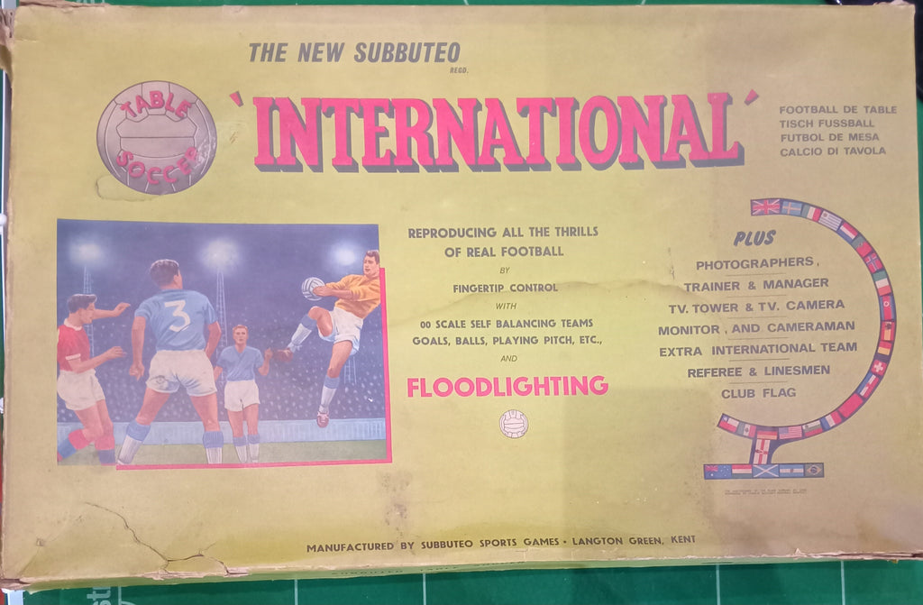 Subbuteo set box International Edition anni '60 - miniature walker