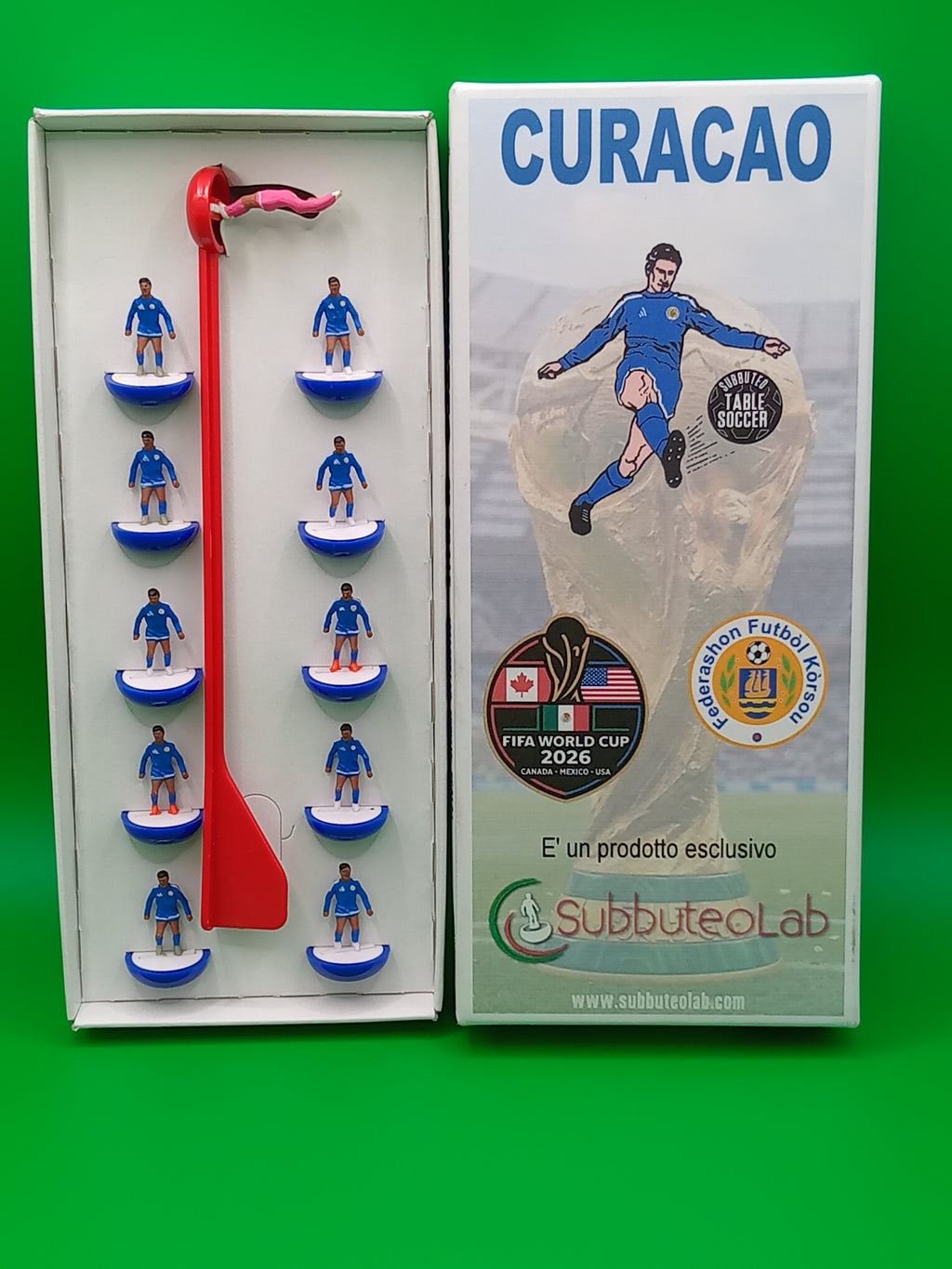 Subbuteolab collana mondiali 2026 Curacao - dipinta a mano