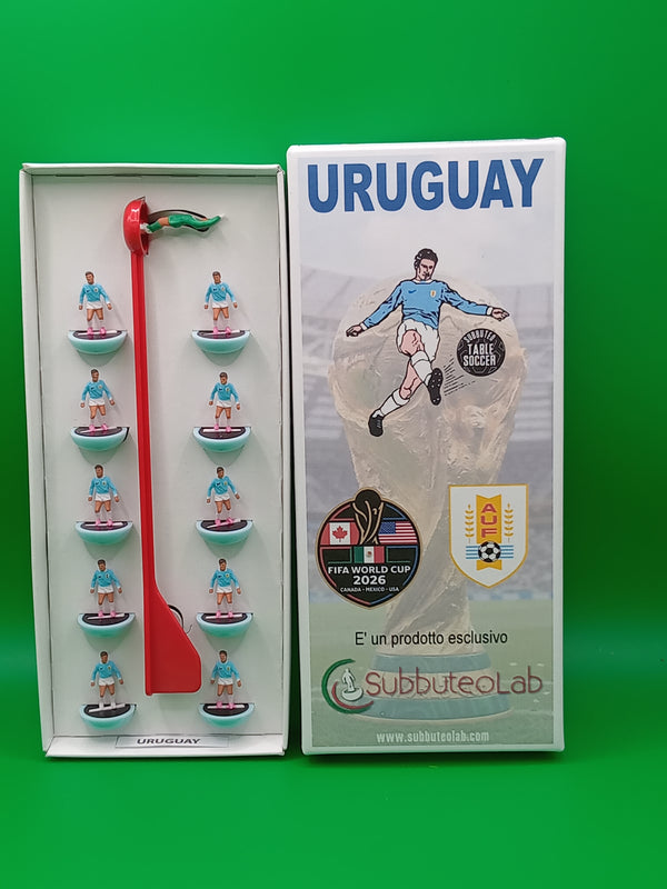Subbuteolab collana mondiali 2026 Uruguay - dipinta a mano