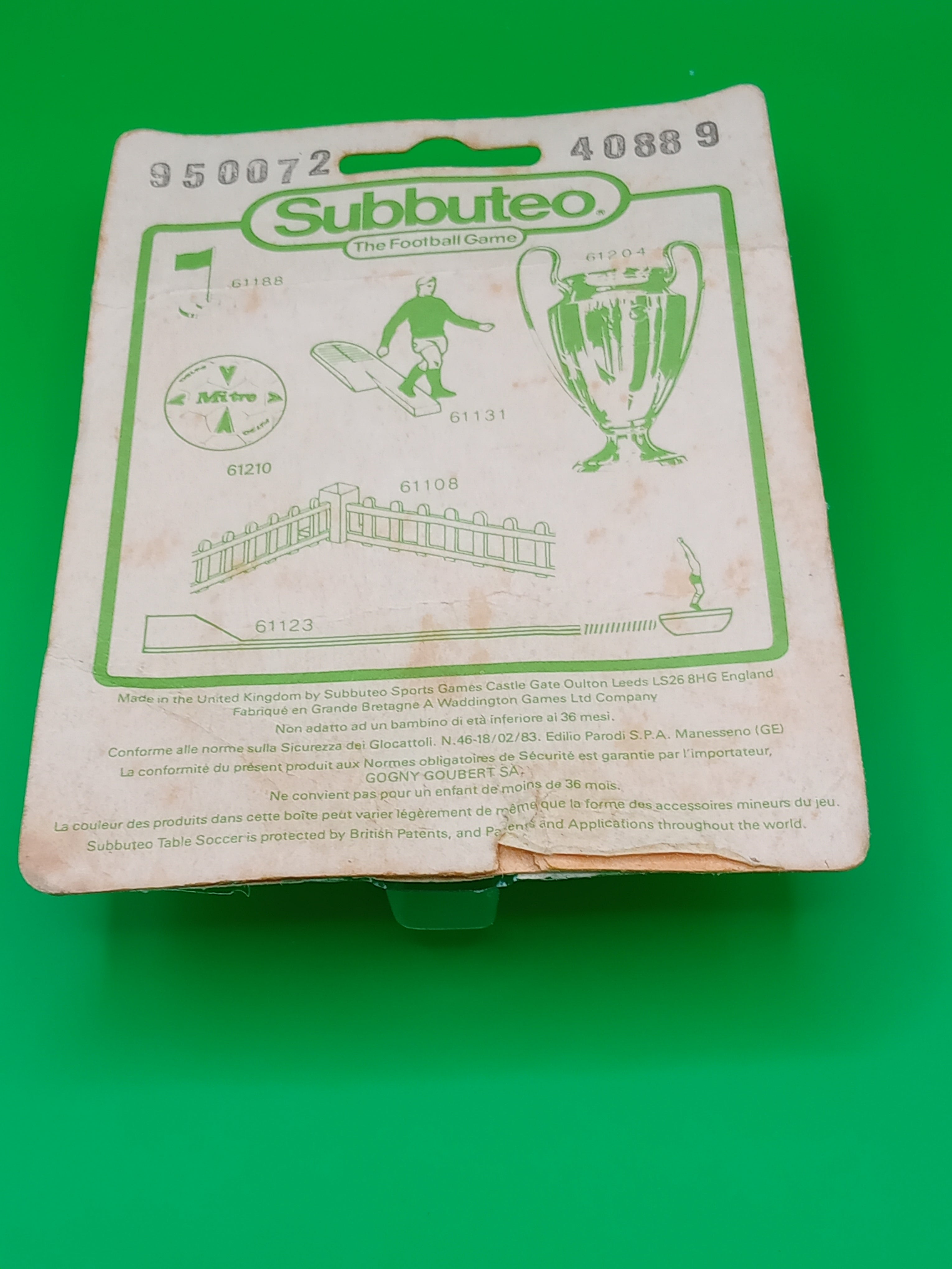 Subbuteo blister 3 Tango arancioni 61209