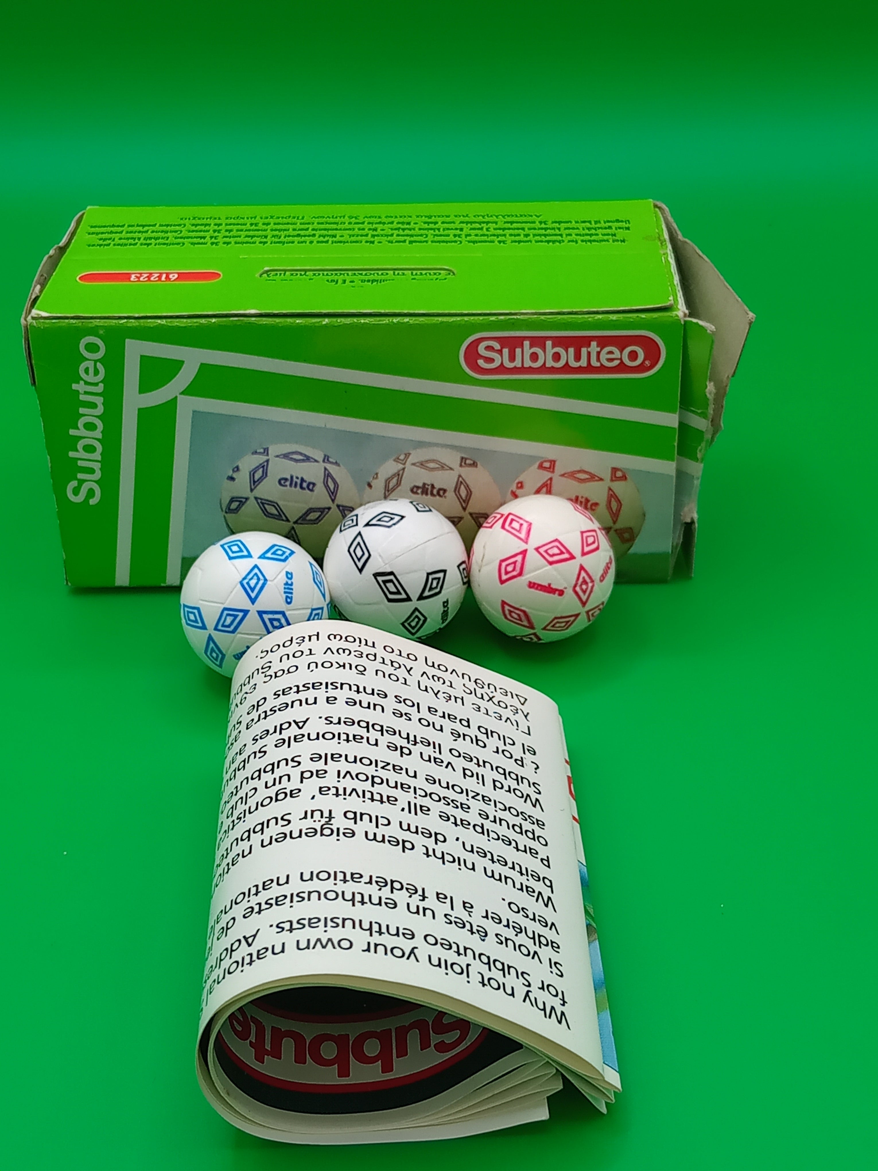 Subbuteo box 3 palloni Umbro Elite 61223