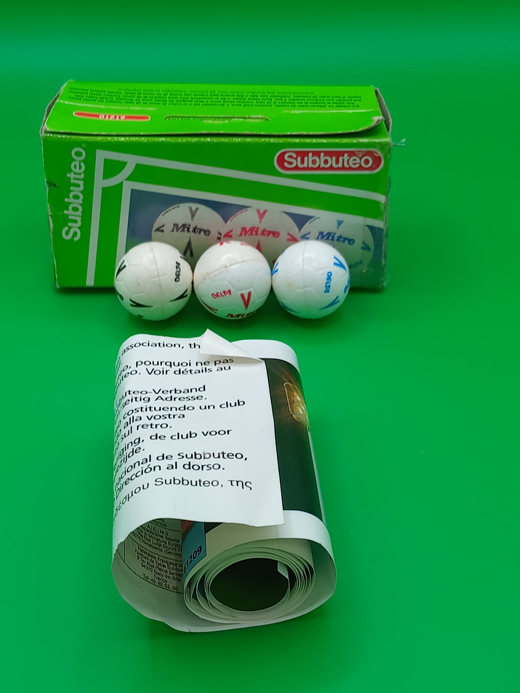Subbuteo box 3 palloni Mitre Delta 61210