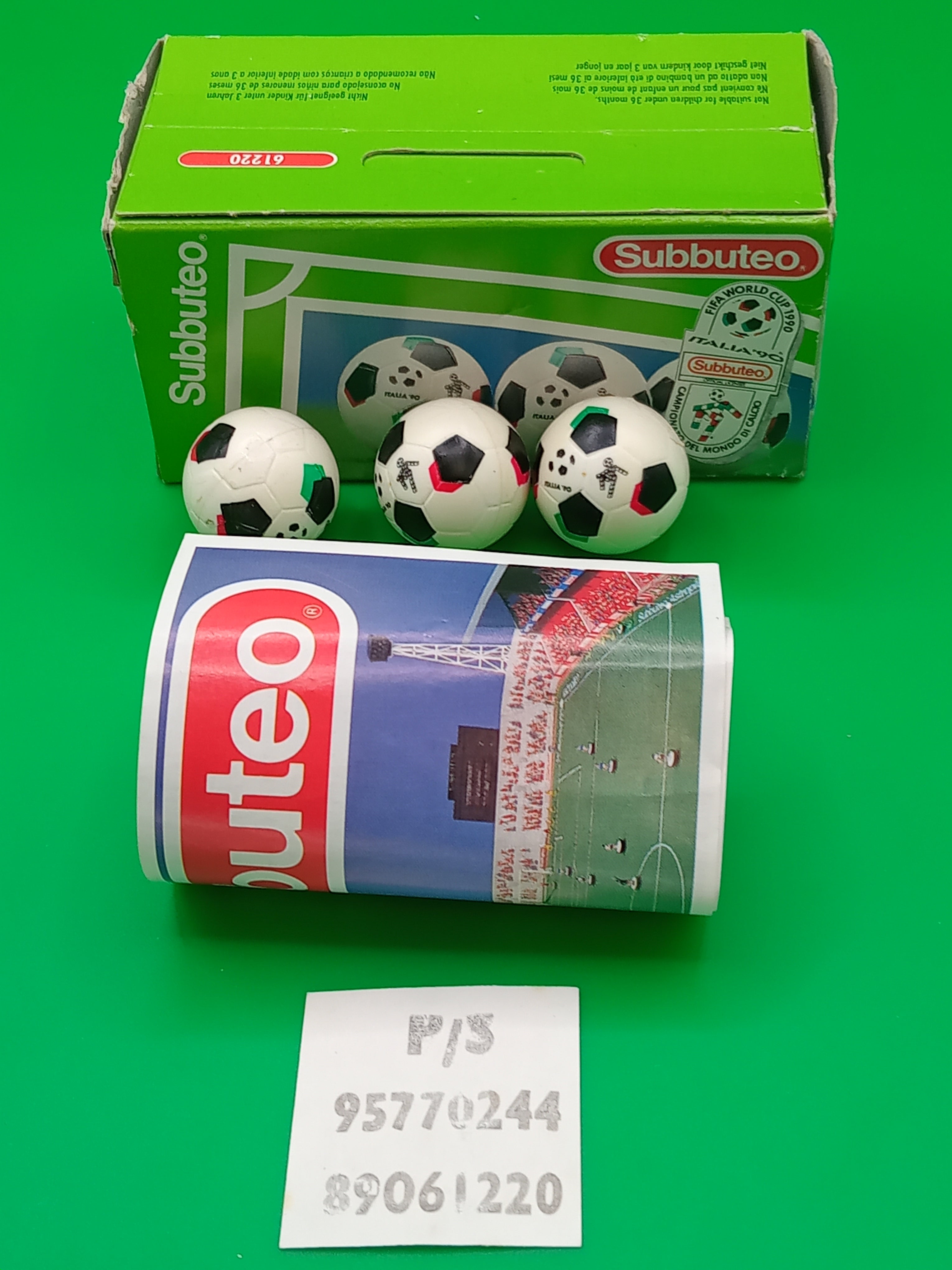Subbuteo box 3 palloni Italia '90 61220
