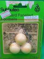 Subbuteo blister 3 palloni Standard Panelled Footballs C144