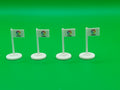 Subbuteo kit 4 bandierine corner Liga