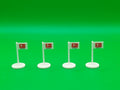 Subbuteo kit 4 bandierine corner Bundesliga
