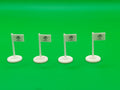 Subbuteo kit 4 bandierine corner Ligue 1