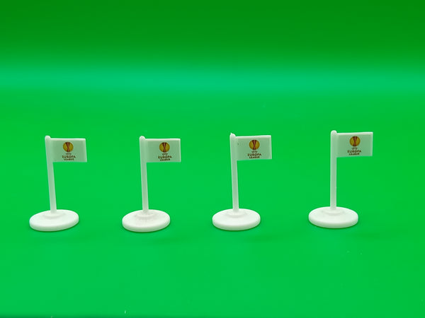 Subbuteo kit 4 bandierine corner Europa League