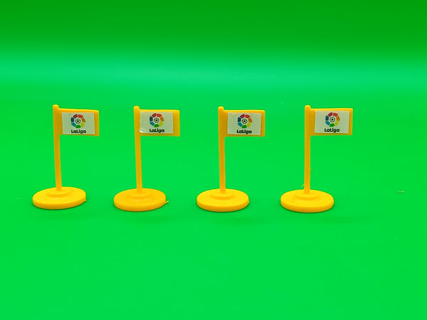 Subbuteo kit 4 bandierine corner arancione Liga