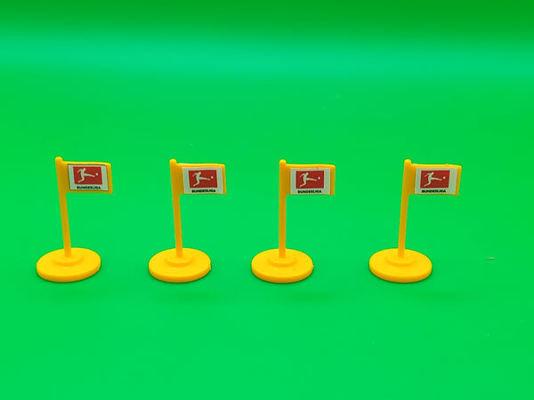 Subbuteo kit 4 bandierine corner arancione Bundesliga