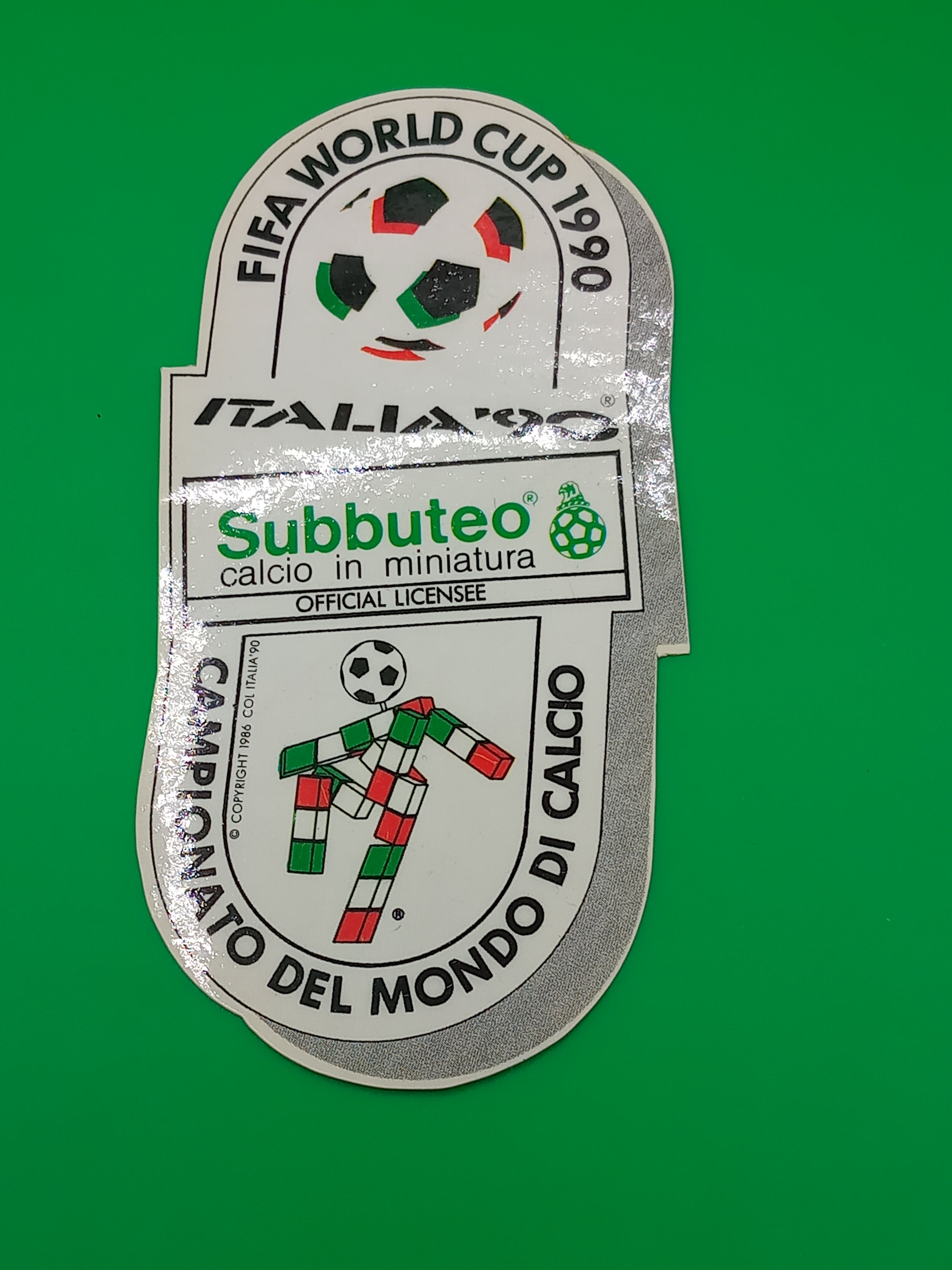 Subbuteo adesivo originale Fifa World Cup Italia '90