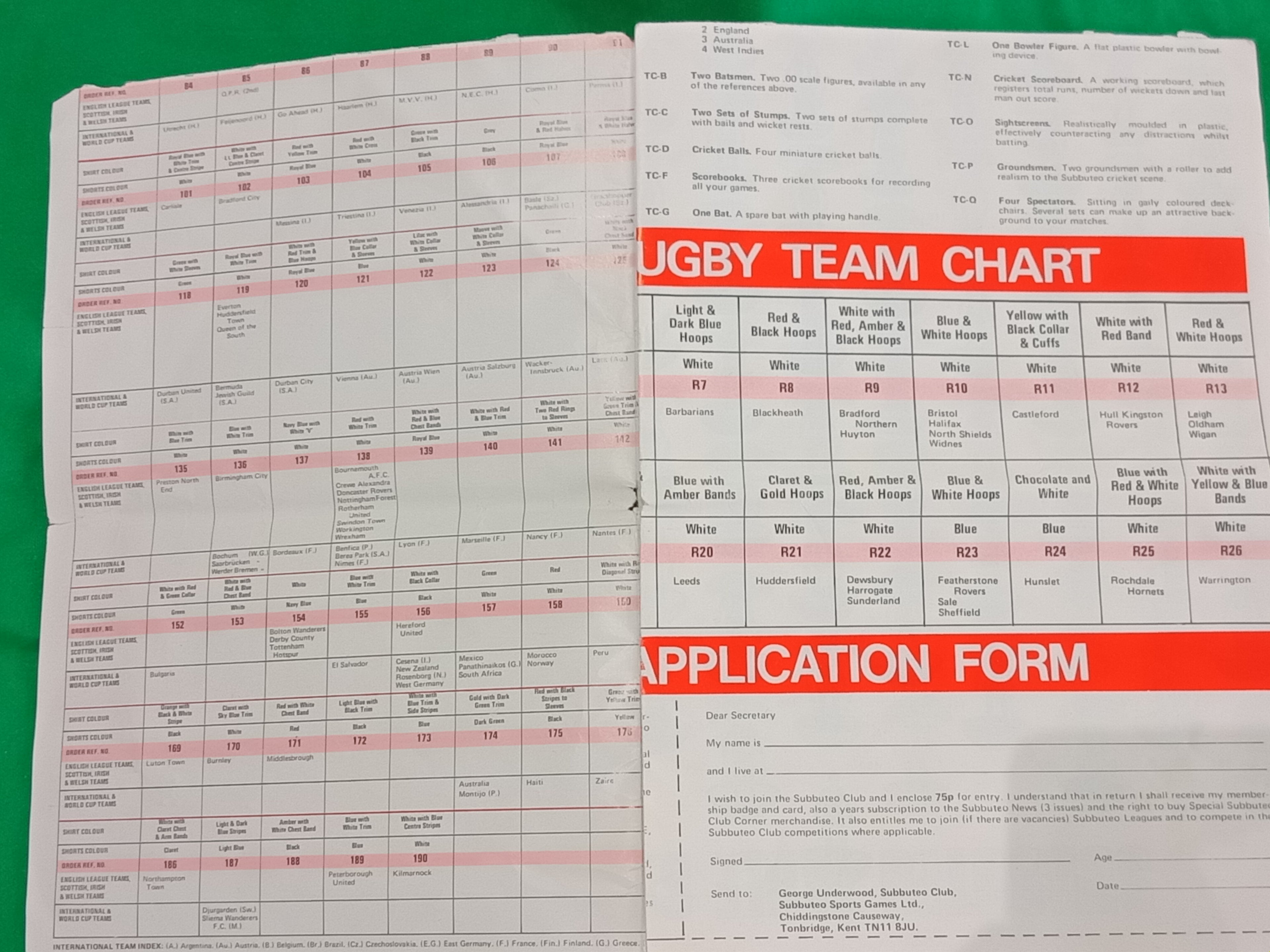 Subbuteo catalogo 'This is Subbuteo