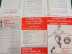 Subbuteo Price List 1969/70
