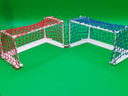 Subbuteolab coppia porte striker - rete rosso/blu