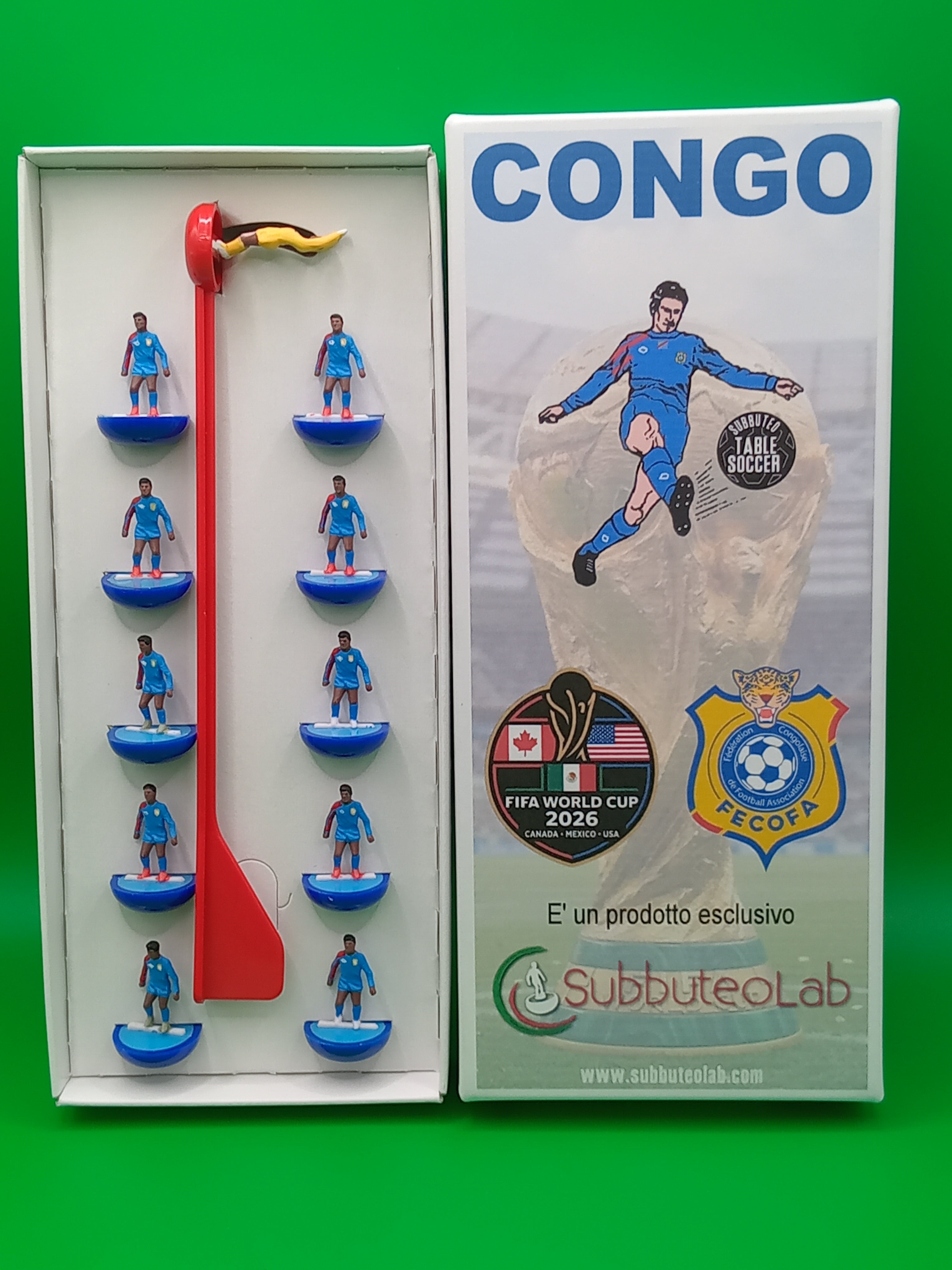 Subbuteolab collana mondiali 2026 Repubblica Democratica Del Congo - dipinta a mano
