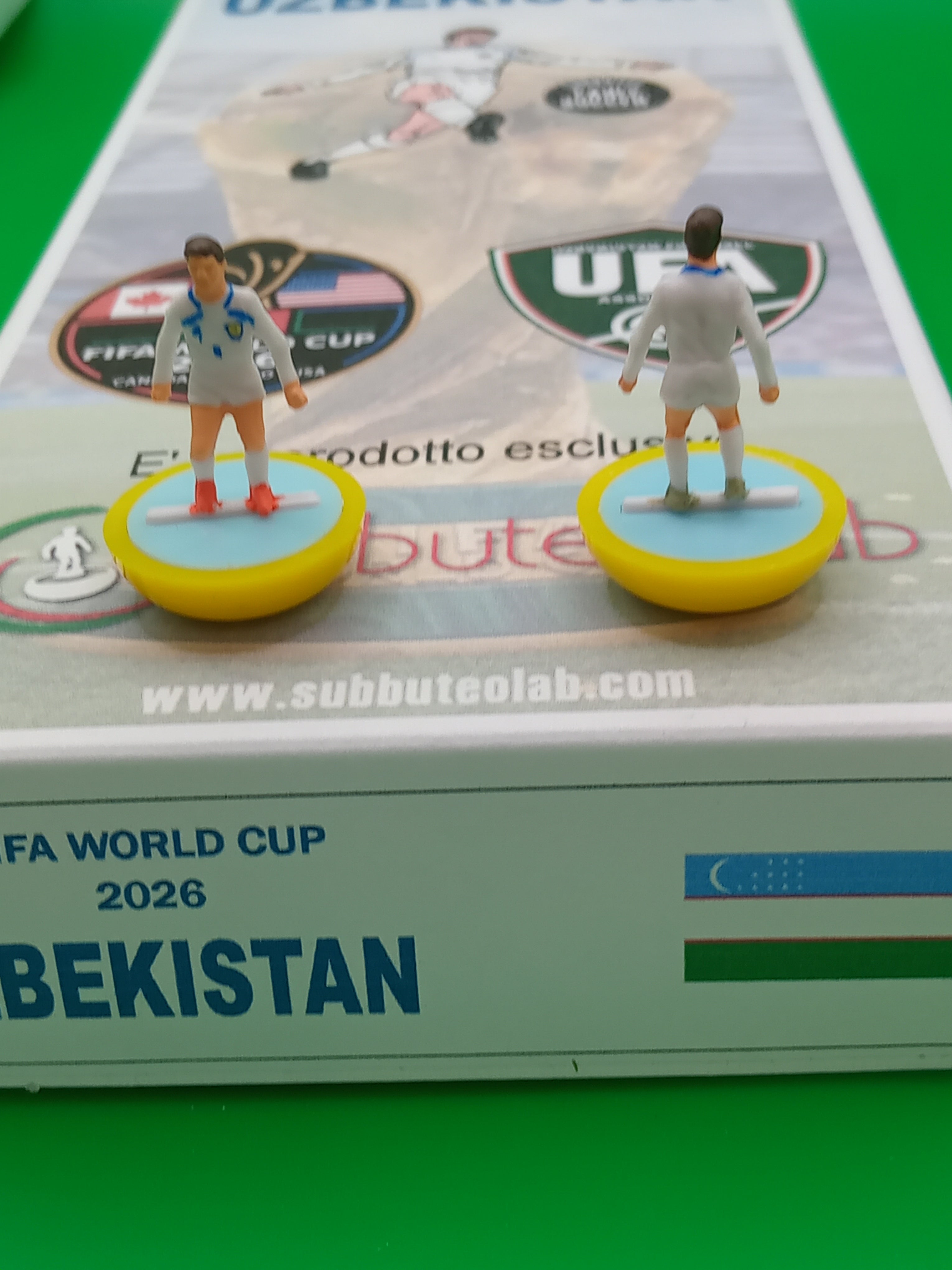 Subbuteolab collana mondiali 2026 Uzbekistan - dipinto a mano