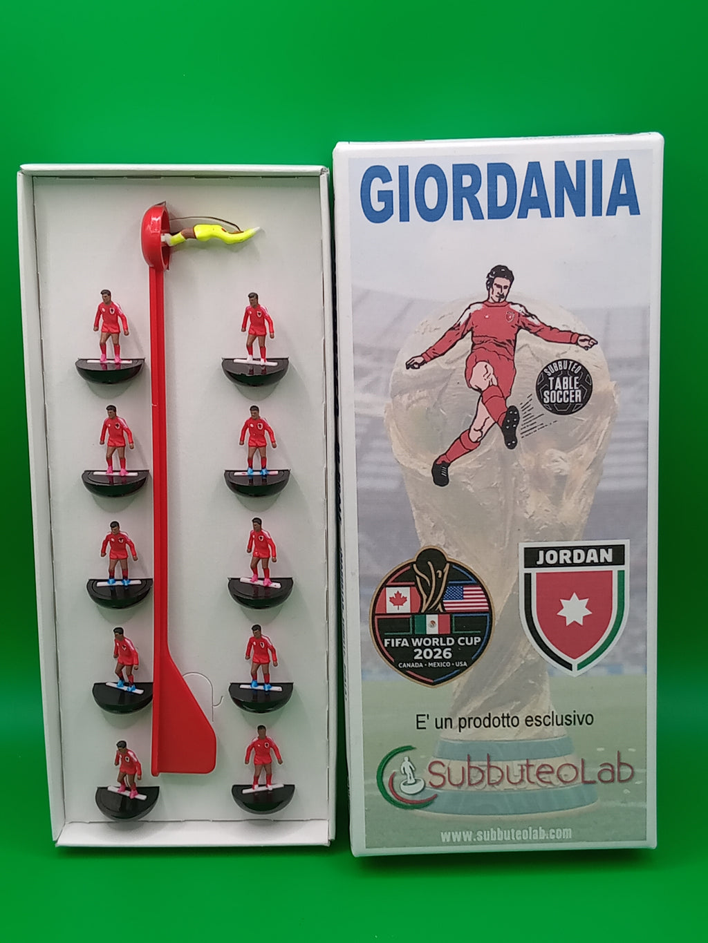 Subbuteolab collana mondiali 2026 Giordania - dipinta a mano