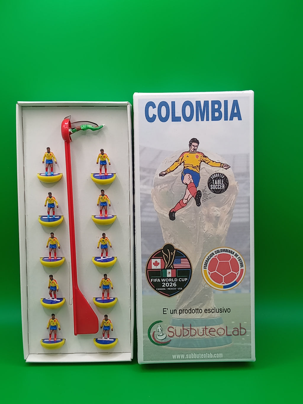 Subbuteolab collana mondiali 2026 Colombia - dipinta a mano