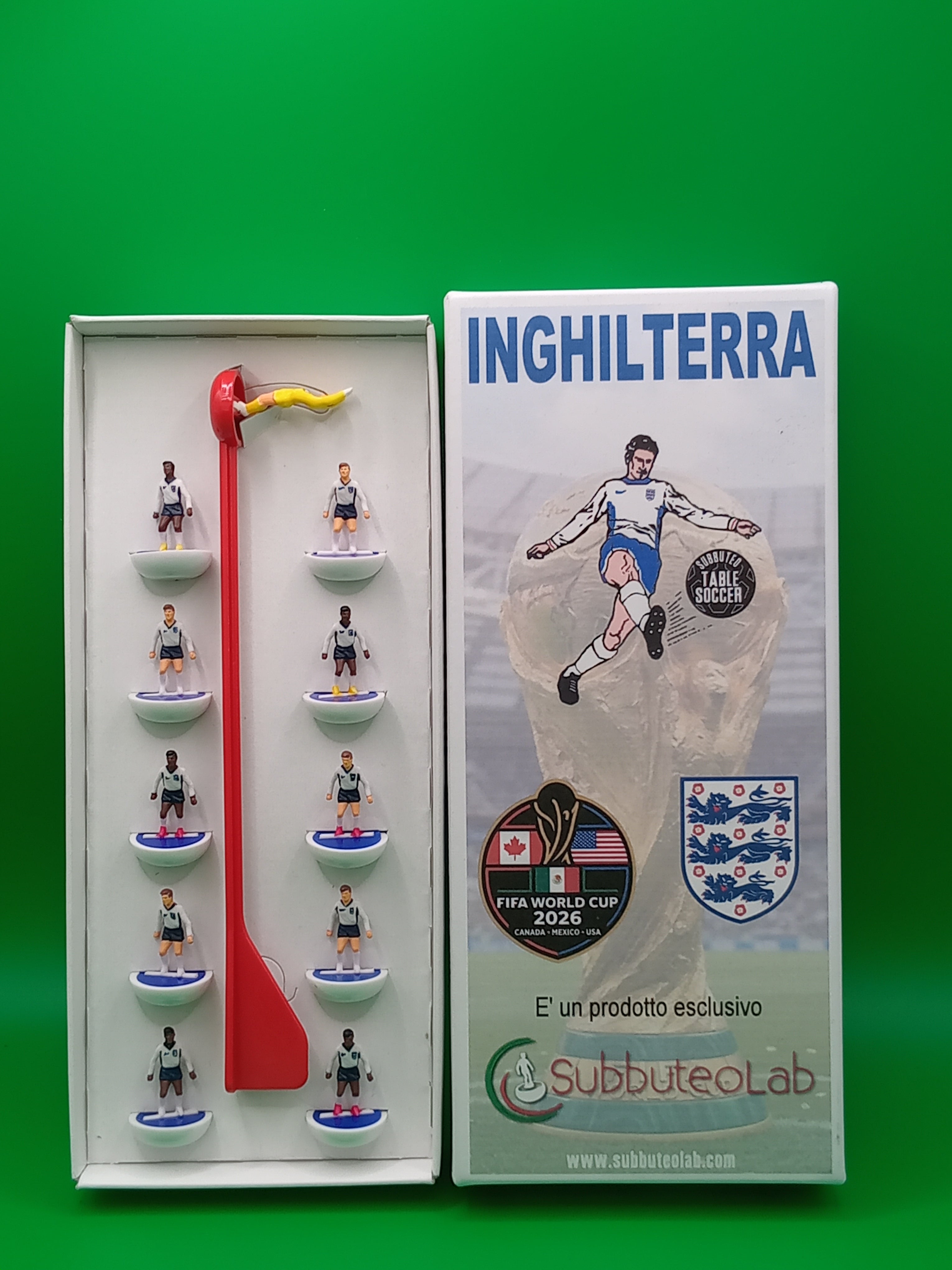 Subbuteolab collana mondiali 2026 Inghilterra - dipinta a mano