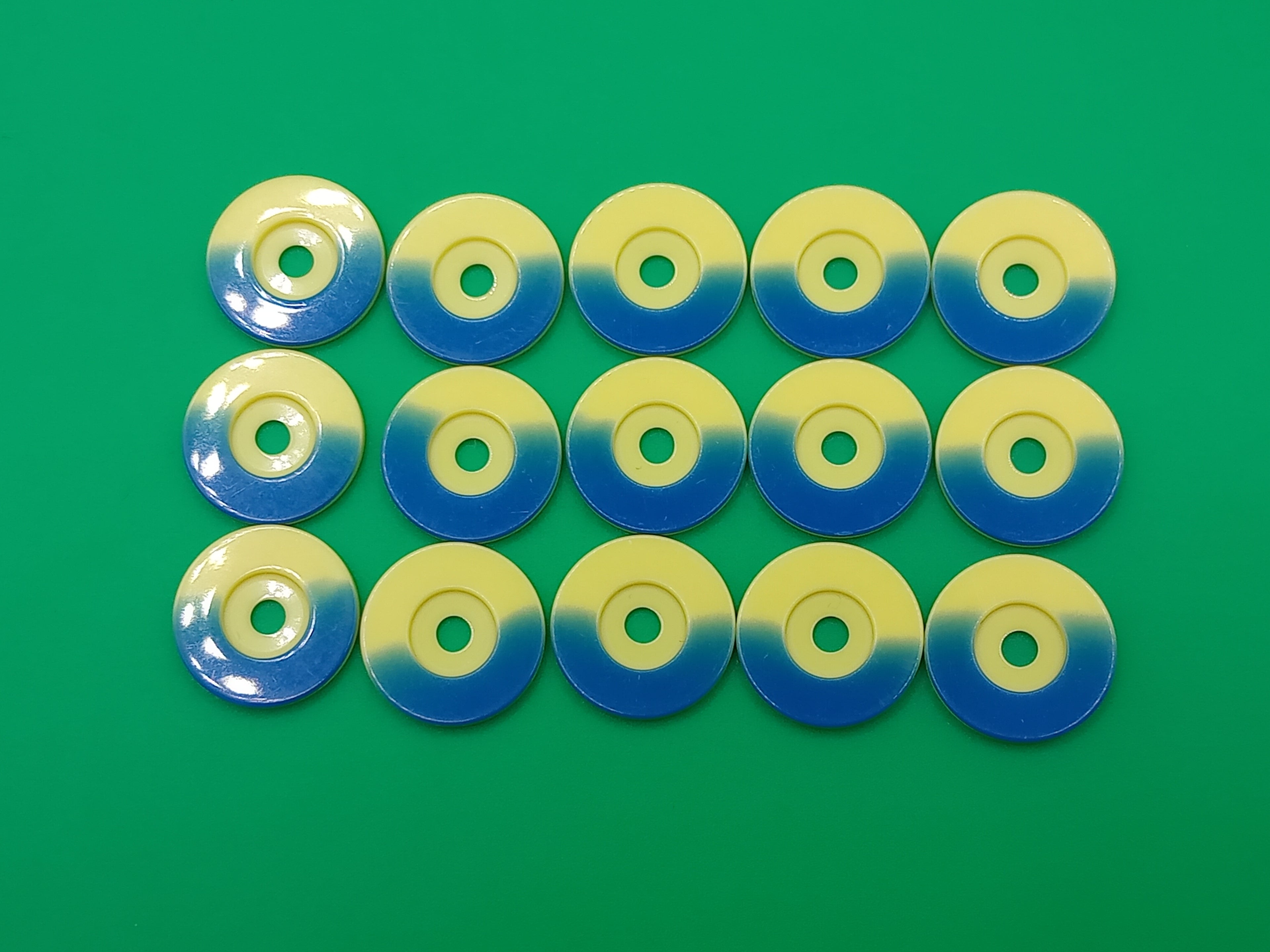 Astrobase kit da 15 dischetti bicolore - giallo/blu