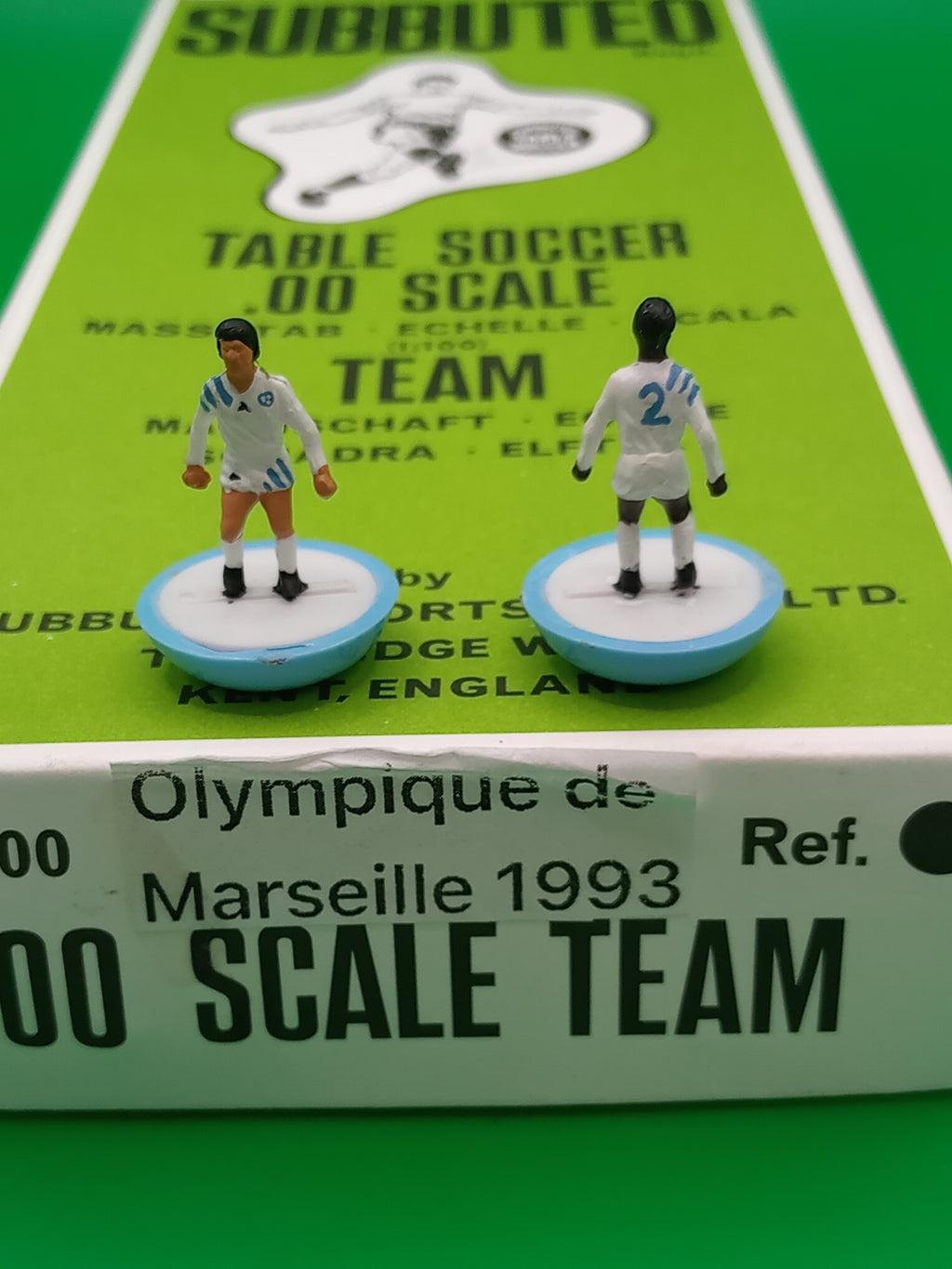 Subbuteo squadra hw Marsiglia 1993 - dipinta a mano