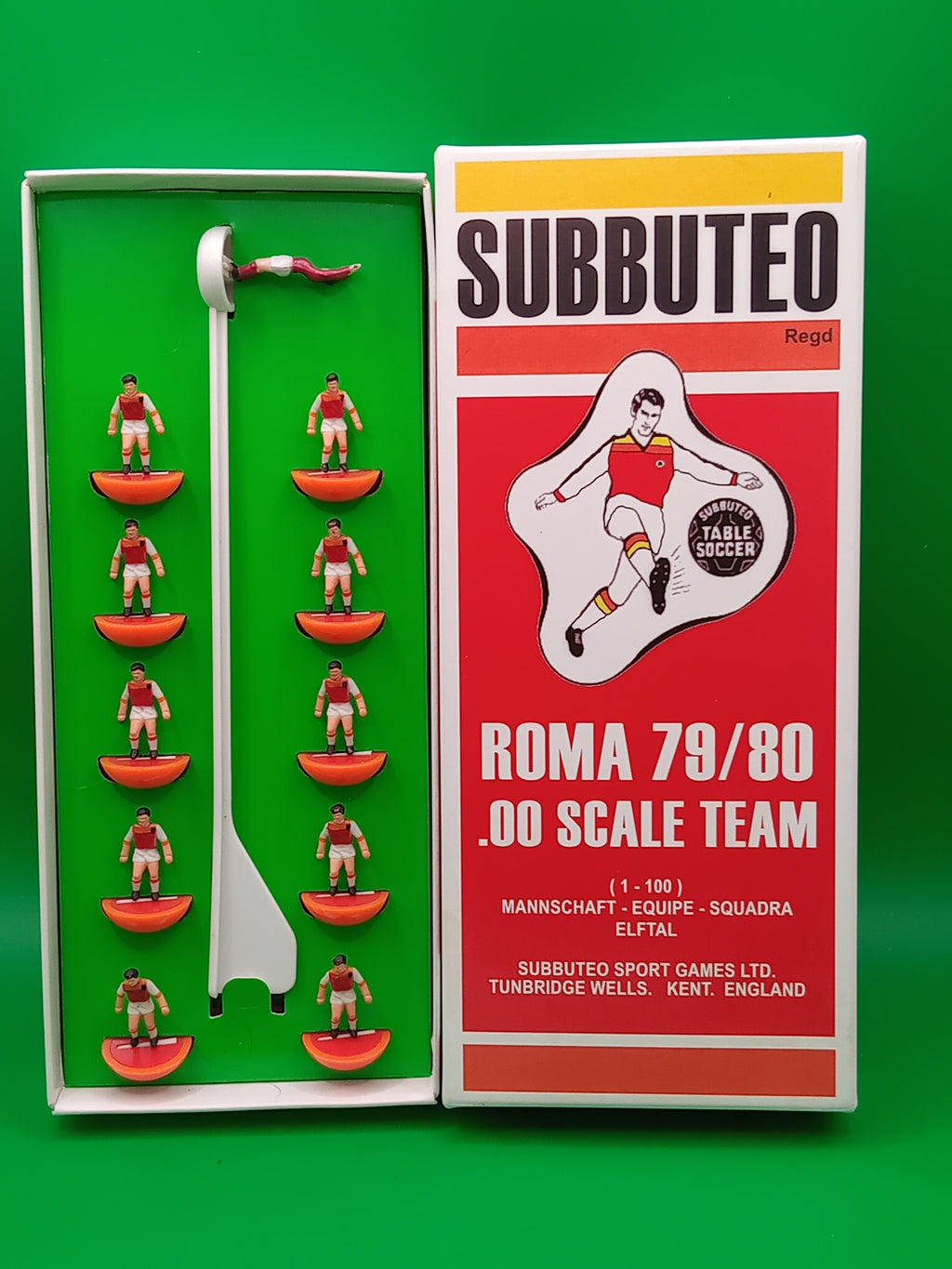 Subbuteo squadra hw Roma 1979/80 - dipinta a mano