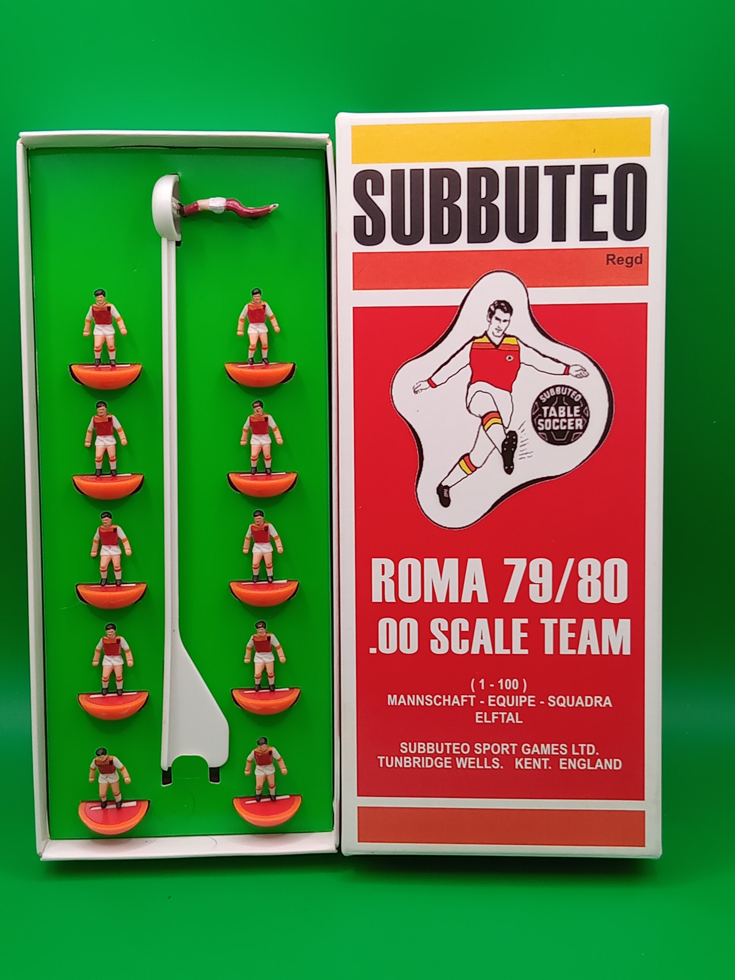 Subbuteo squadra hw Roma 1979/80 - dipinta a mano