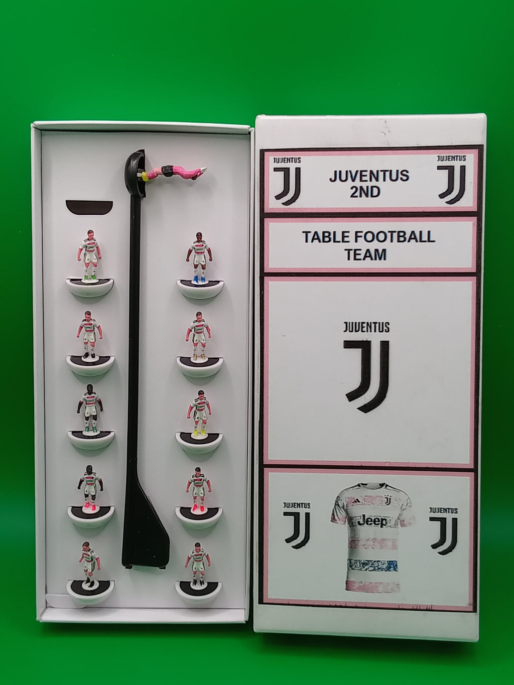 Subbuteo squadra hw Juventus 2nd 2023/2024 - dipinta a mano