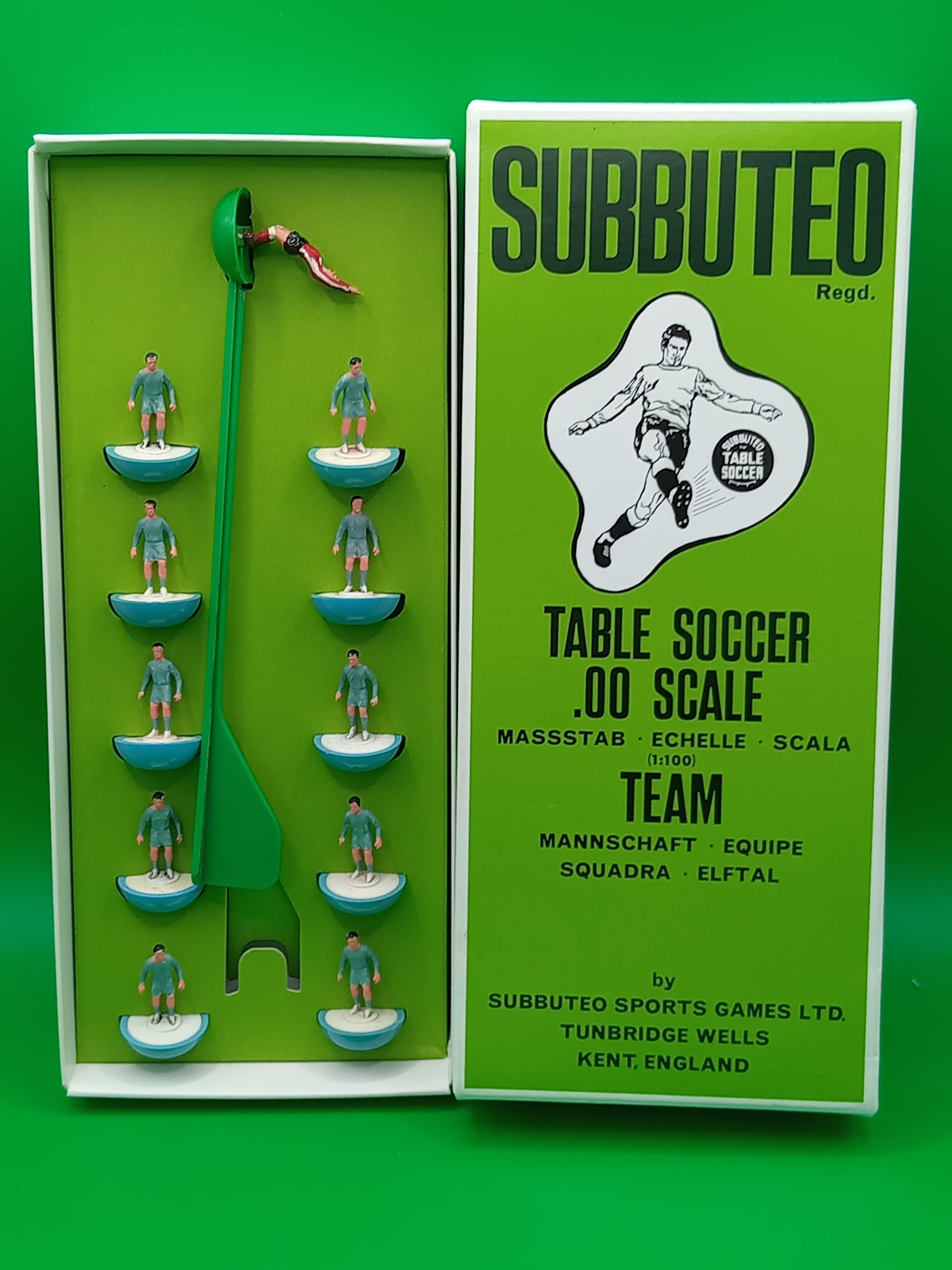 Subbuteo squadra lw Inghilterra 2nd 1970 -  ridipinta