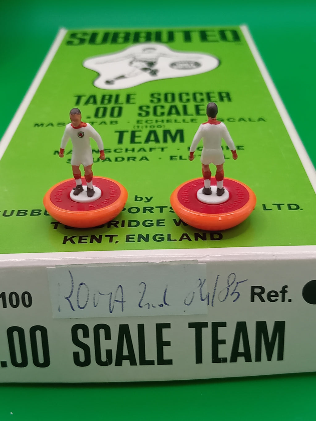 Subbuteo squadra lw Roma 2nd 1984/85  -  ridipinta