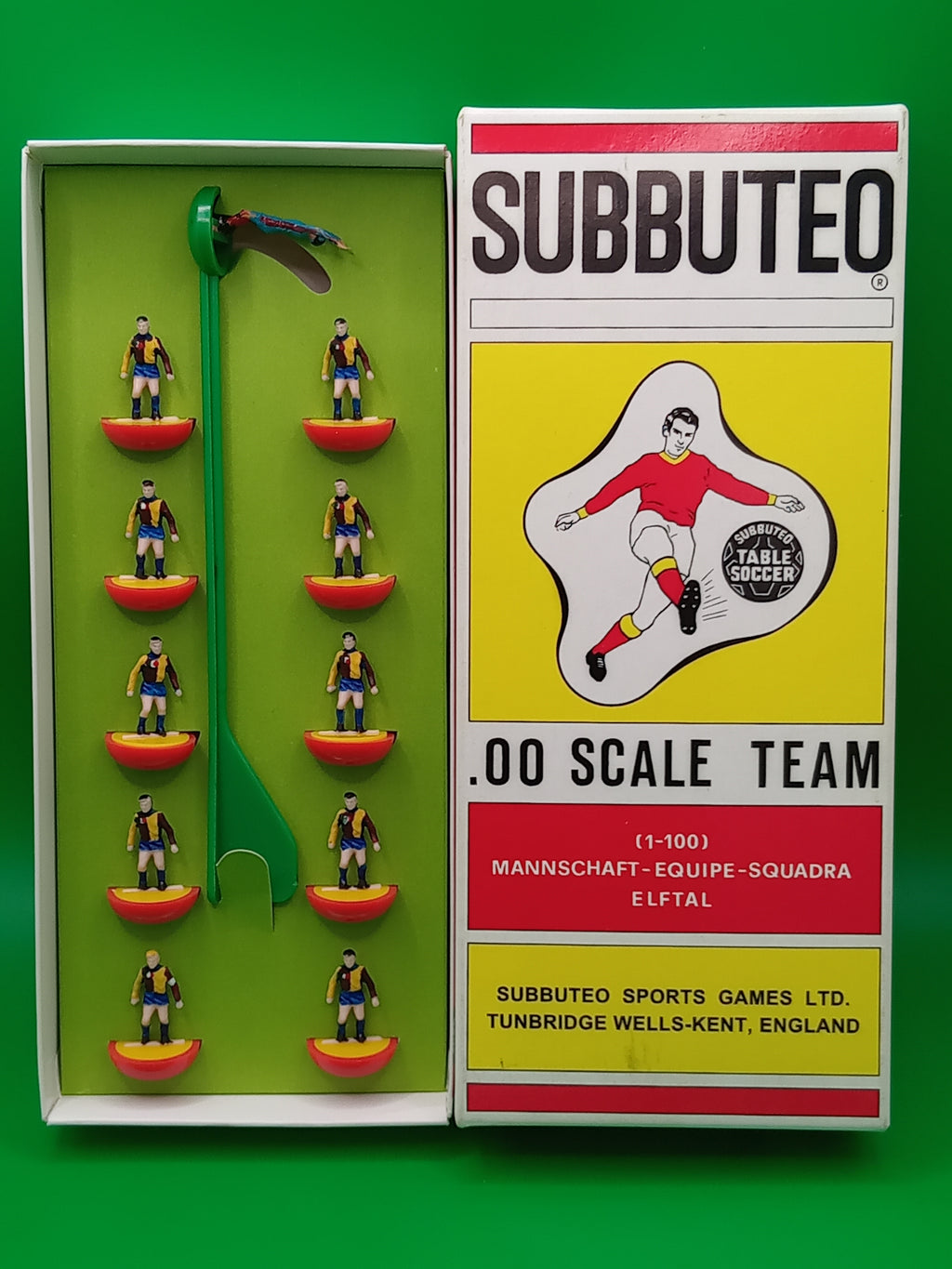 Subbuteo squadra hw Roma maglia Champions 2001/02 - dipinta a mano
