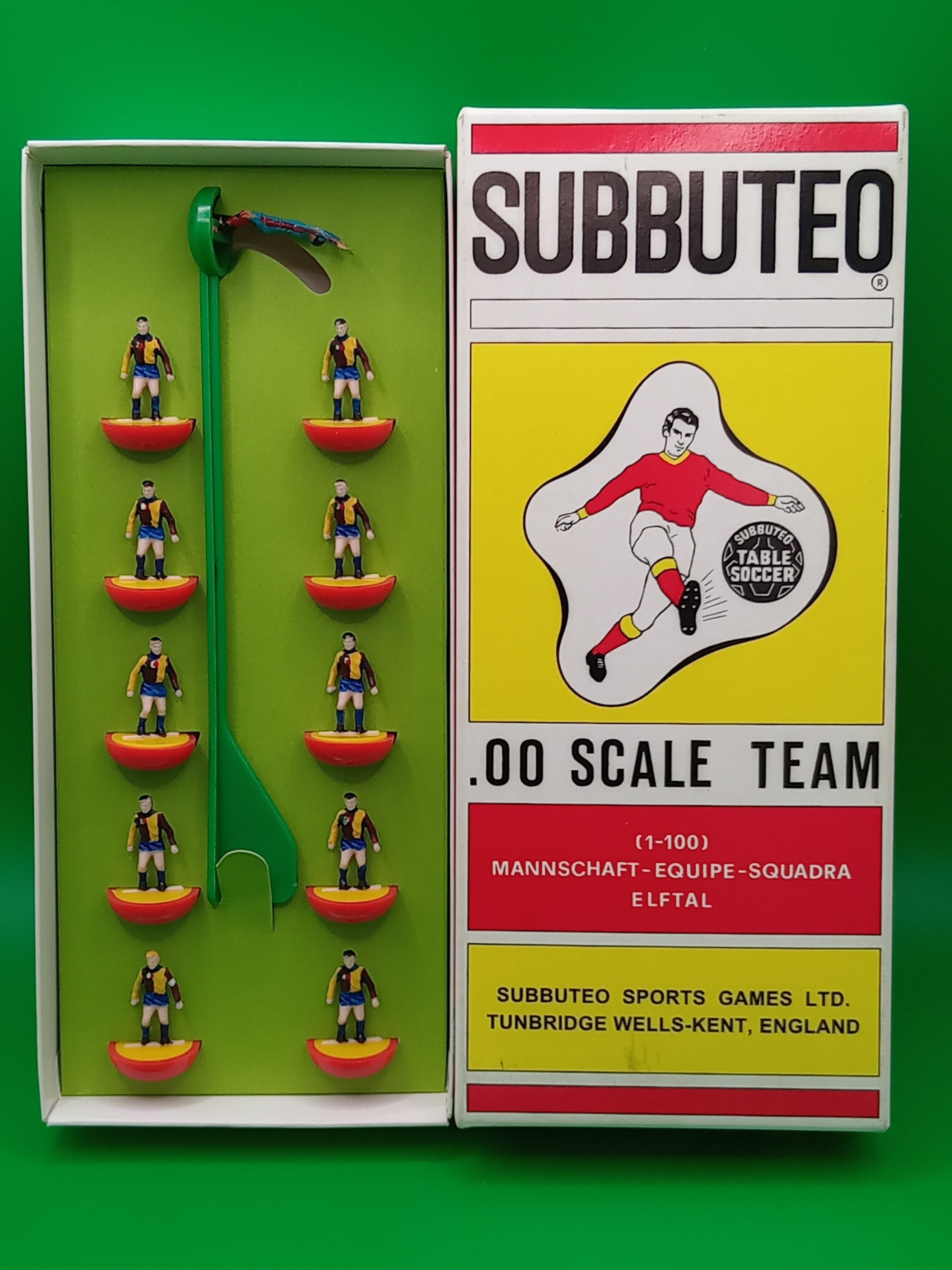 Subbuteo squadra hw Roma maglia Champions 2001/02 - dipinta a mano