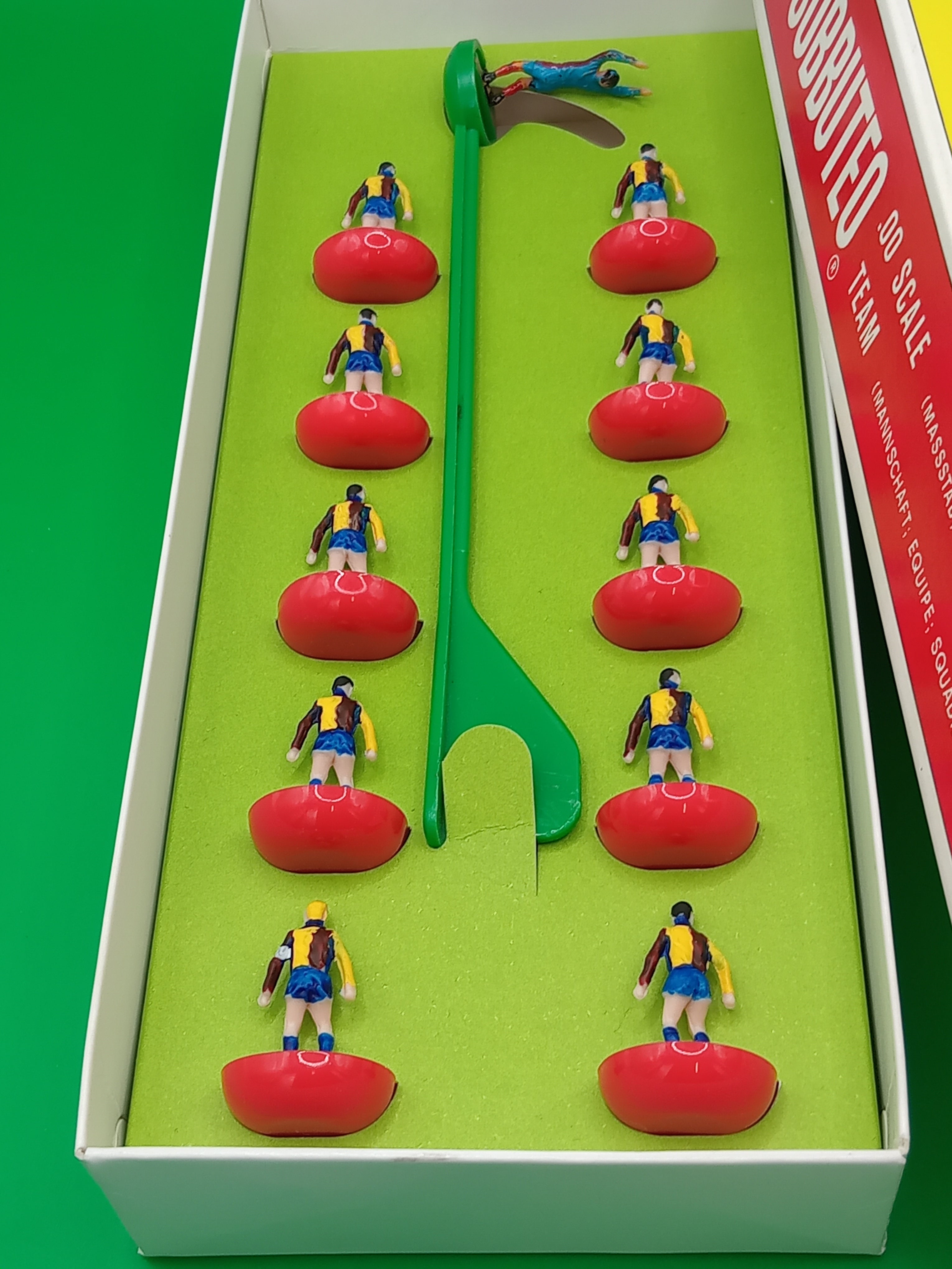 Subbuteo squadra hw Roma maglia Champions 2001/02 - dipinta a mano
