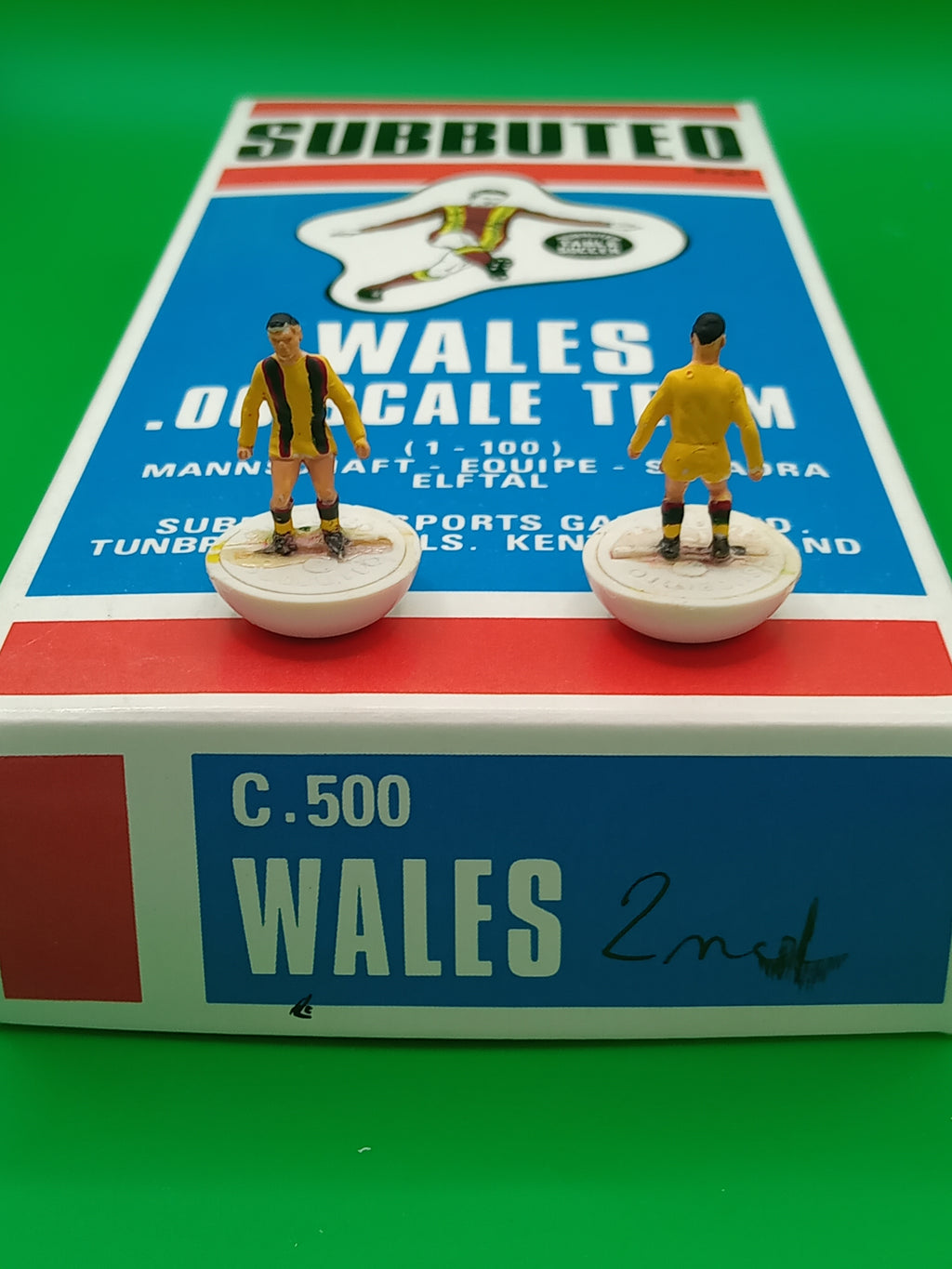 Subbuteo squadra hw Galles 2nd - ridipinta